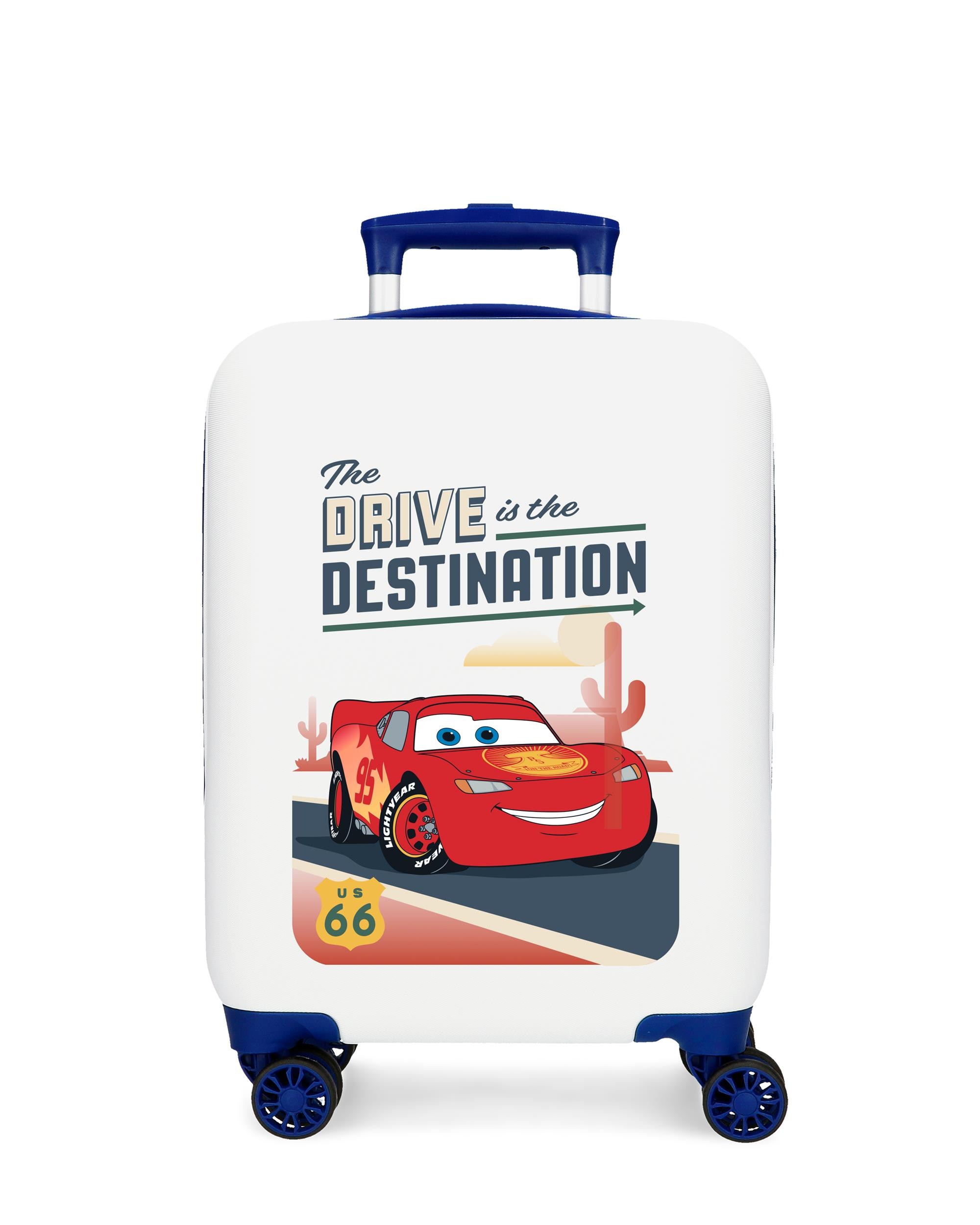 Disney - Maleta de cabina cars destination rígida con capacidad de 33l.