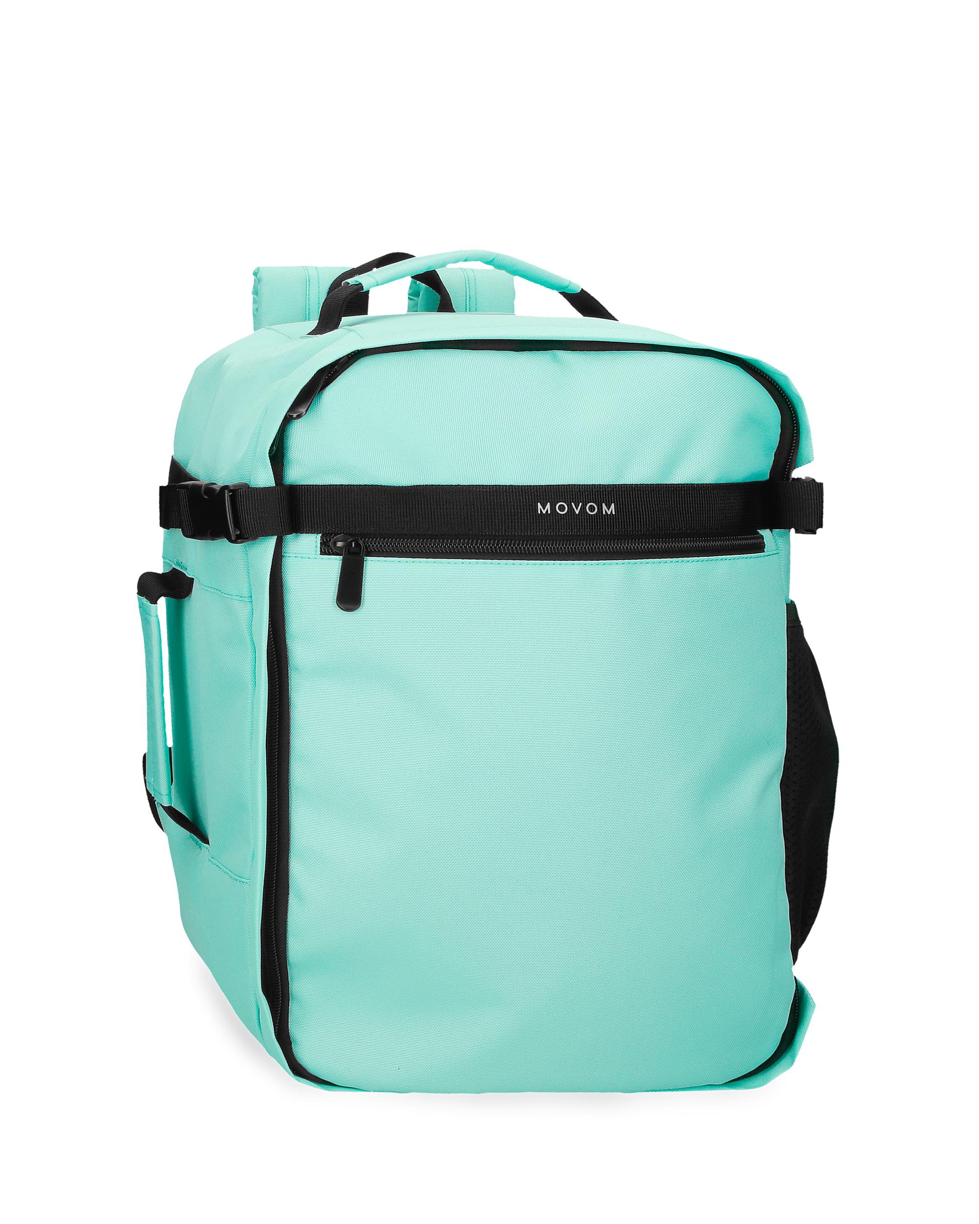 Mochila de viaje cabina 40 cm movom foster con capacidad de 24l negro - Azul Azul-1