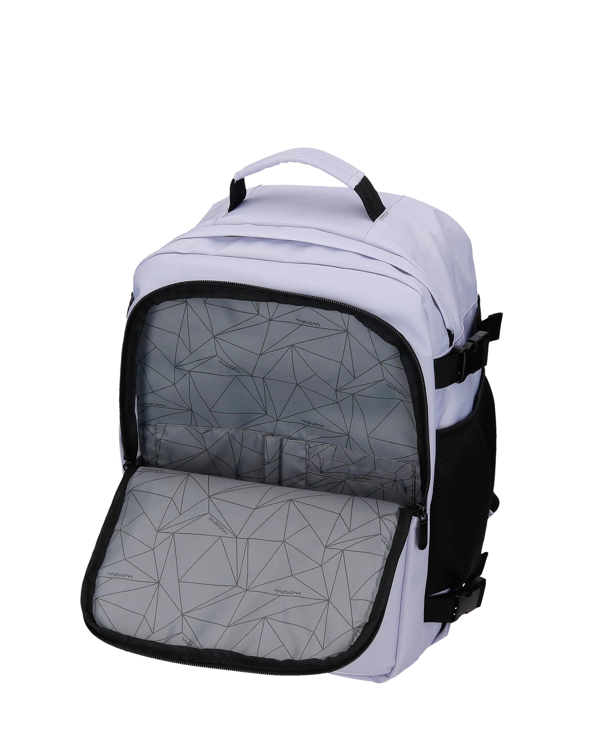 Mochila de viaje 40 cm dos compartimentos Movom Foster lila Morado-6