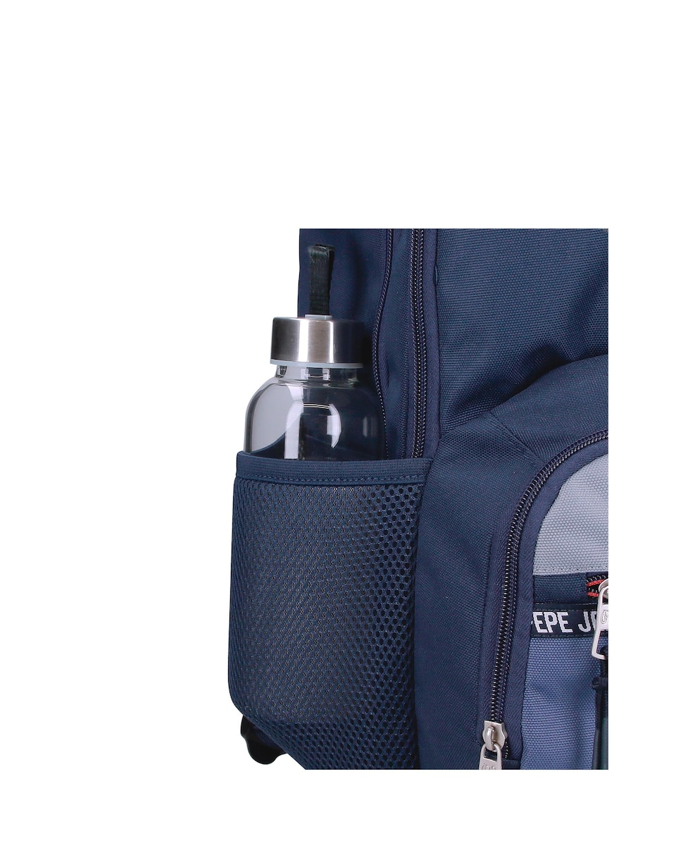 Mochila dos compartimentos Pepe Jeans Seldon 46 cm con bolsillo frontal Azul-2