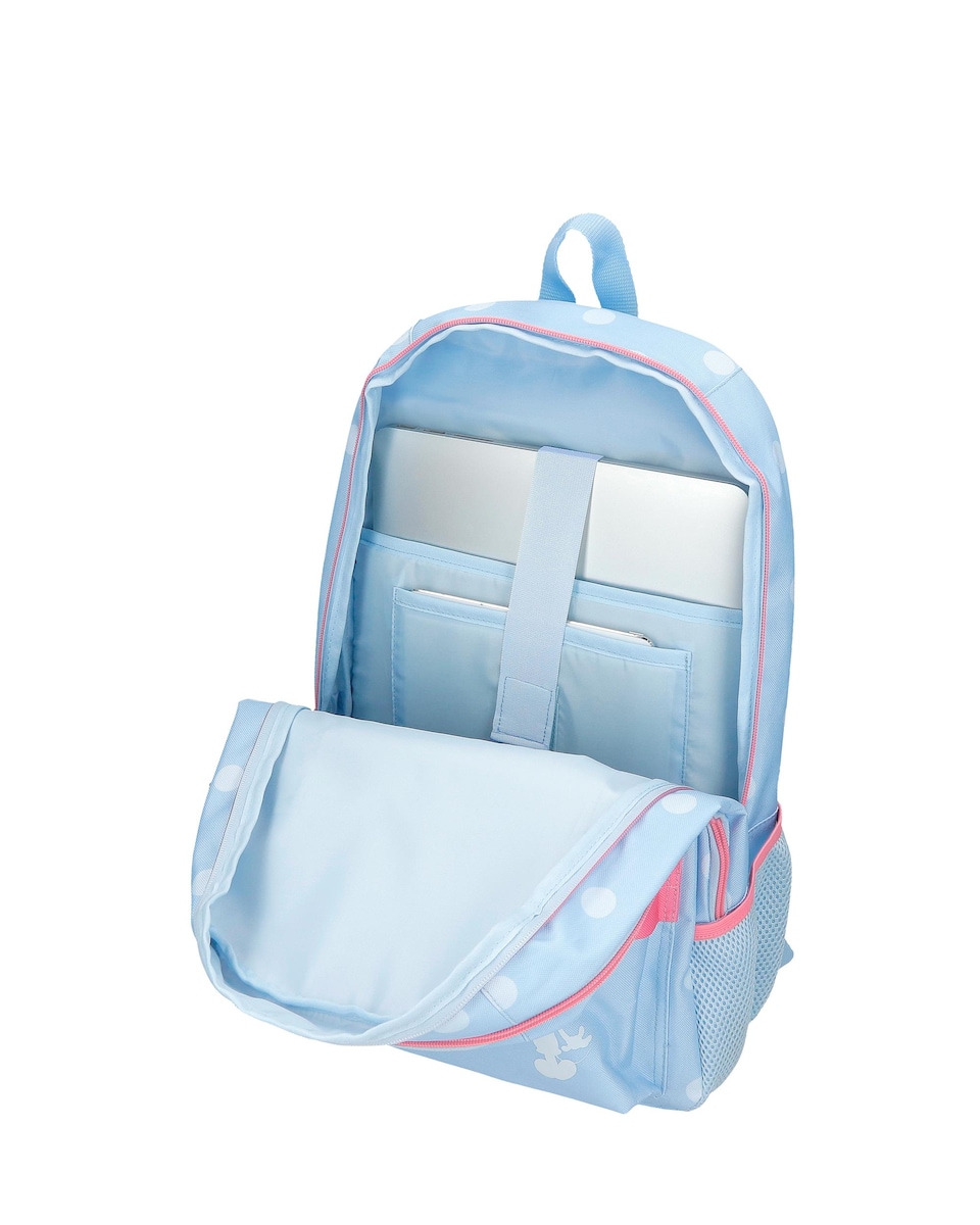 Mochila Mickey vibes dos compartimentos 44cm Azul-4