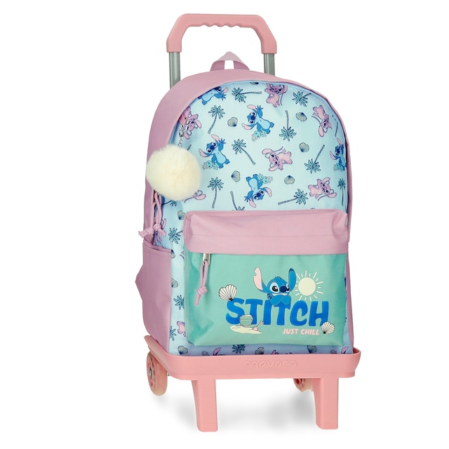 Imagen 0 de Mochila Stitch Just chill 45cm adaptable con carro