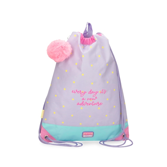 Imagen 0 de Mochila saco Movom New Adventures con cierre fruncido
