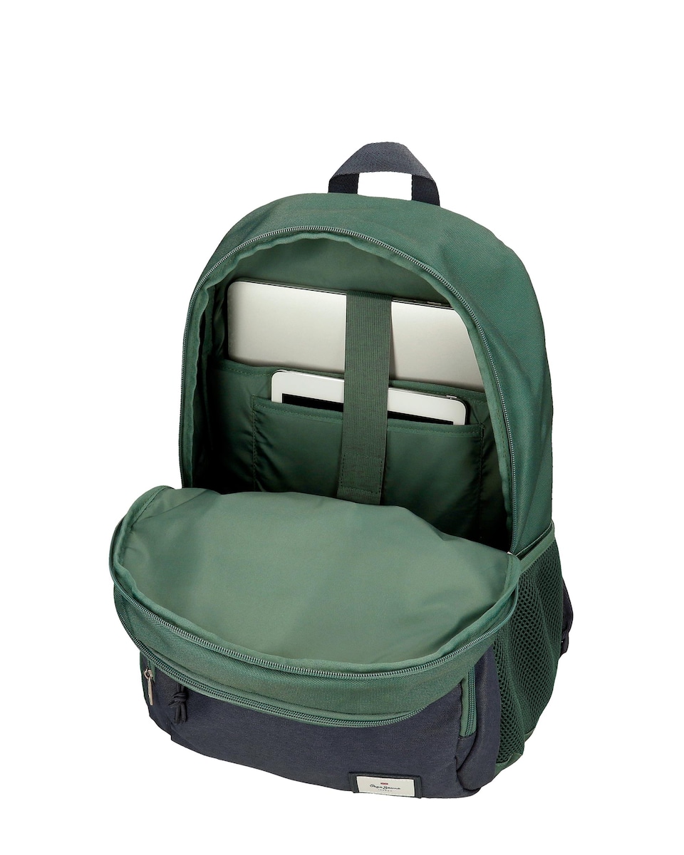 Mochila Jebb dos compartimentos y bolsillo para tablet Verde-4