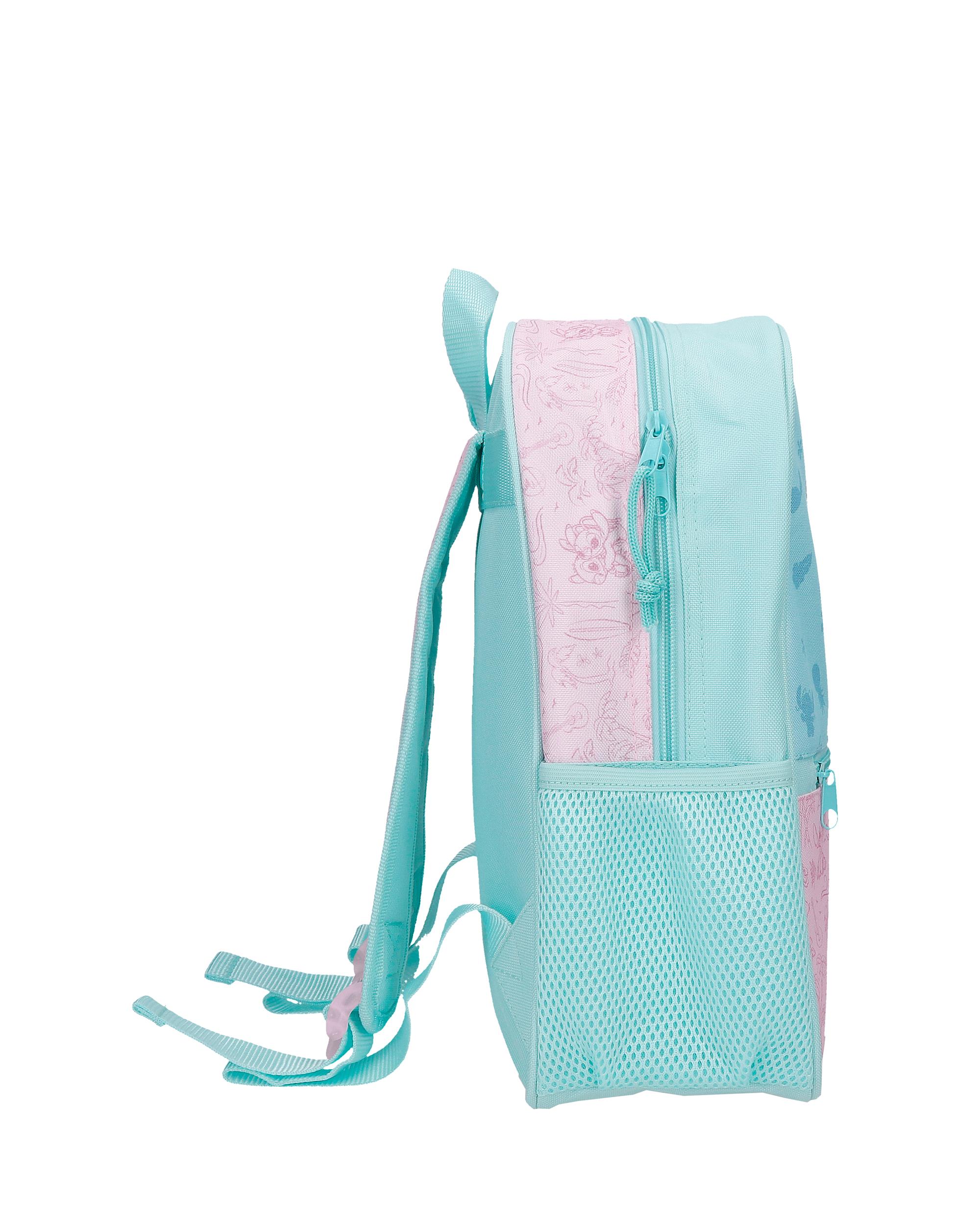 Mochila Escolar Beach & Love 33 cm con capacidad de 9,8L turquesa verde Azul-2