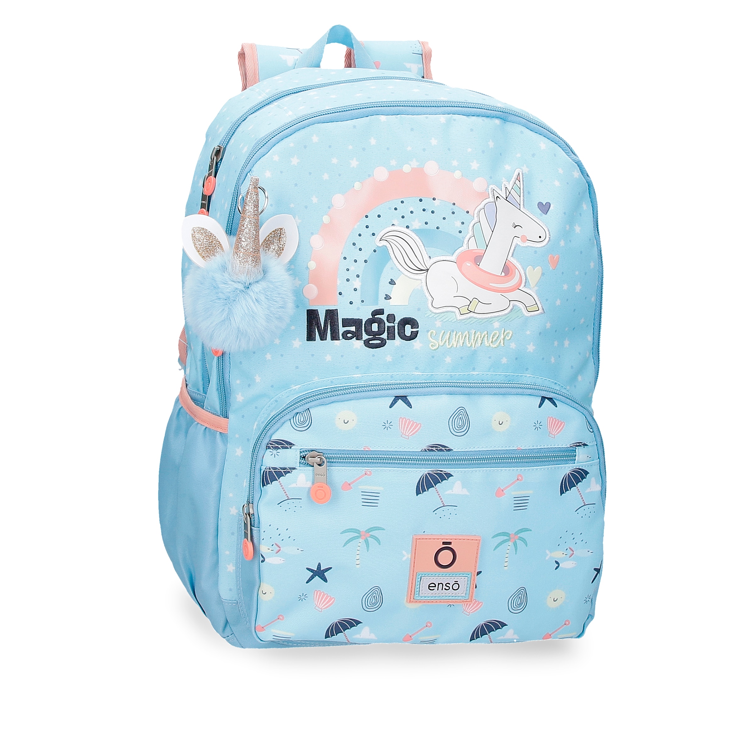 Mochila Enso Magic summer de 38 cm adaptable con doble compartimento.