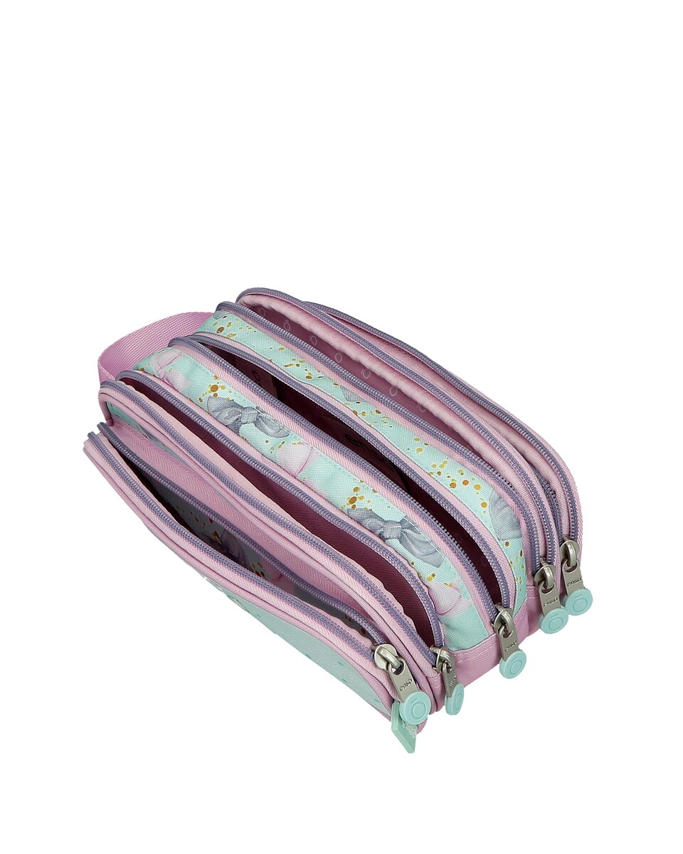 Estuche Enso Merci amour de cinco compartimentos con asa para