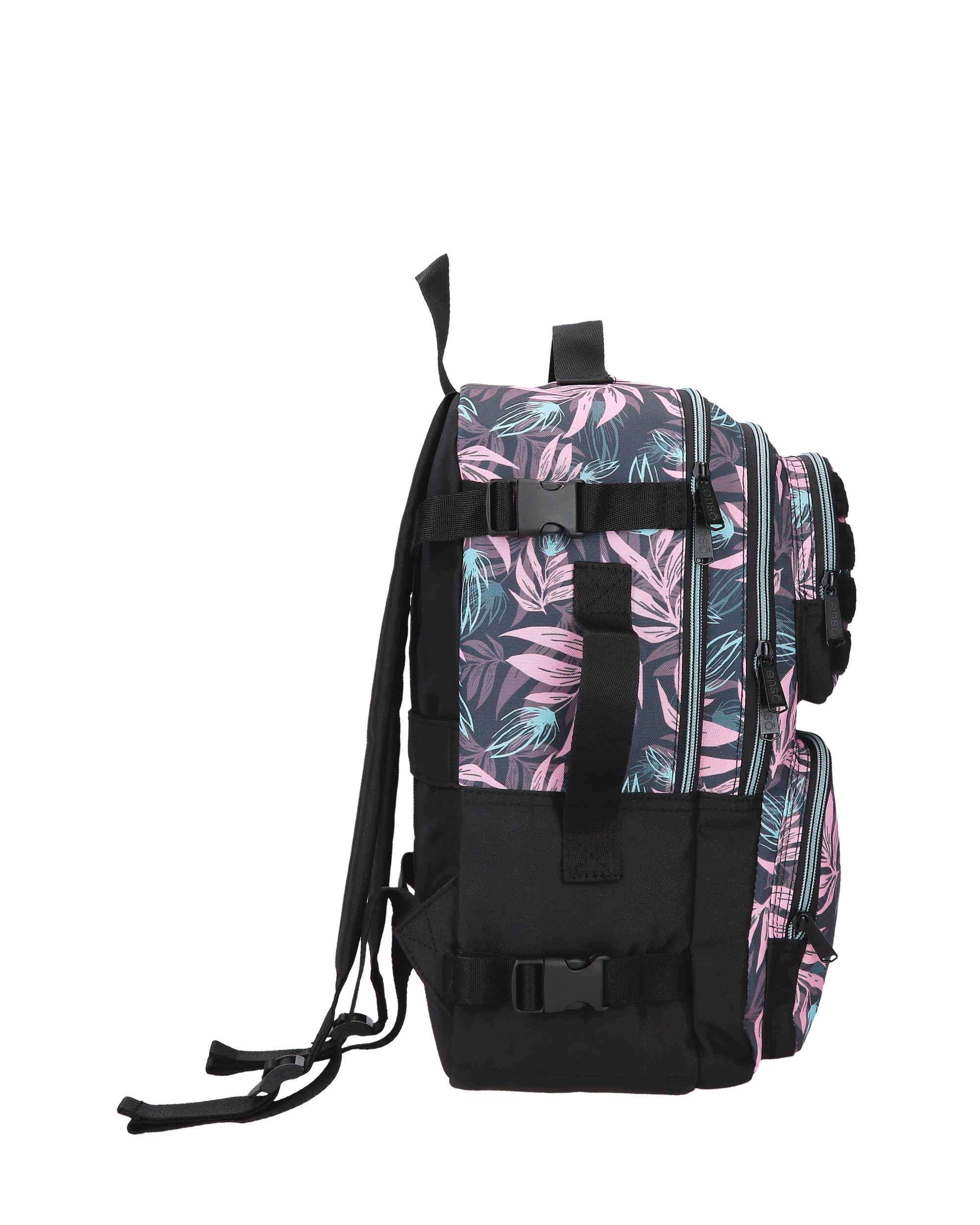 Mochila de viaje Enso Fleur hojas con capacidad de 22L Multicolor-2