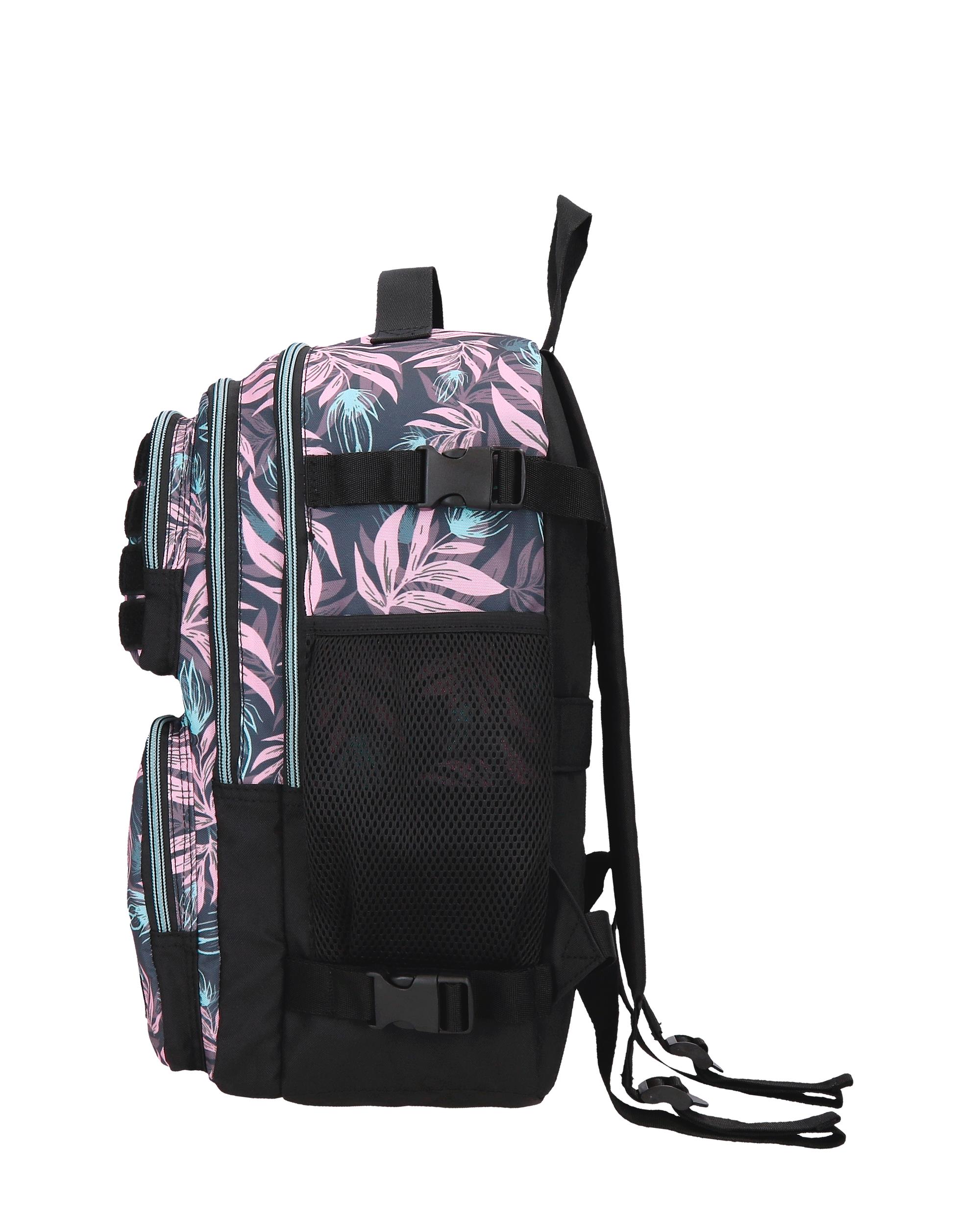 Mochila de viaje Enso Fleur hojas con capacidad de 22L Multicolor-4