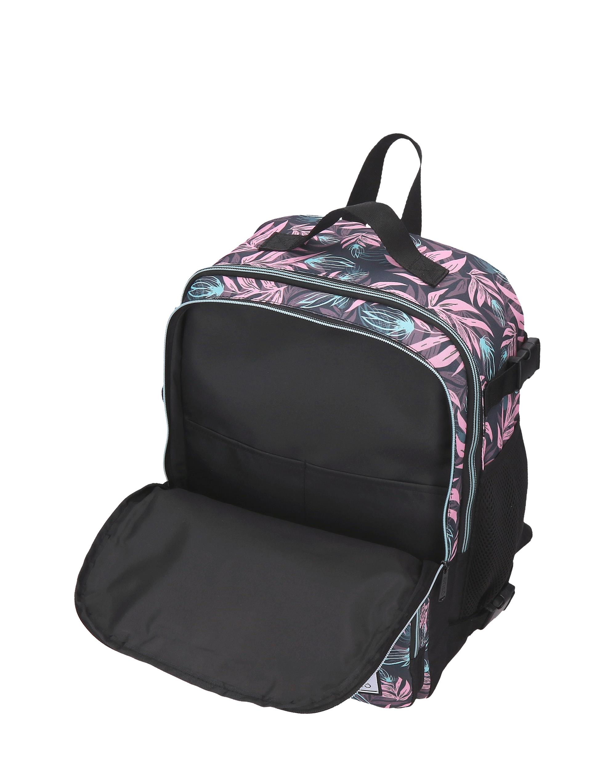 Mochila de viaje Enso Fleur hojas con capacidad de 22L Multicolor-6