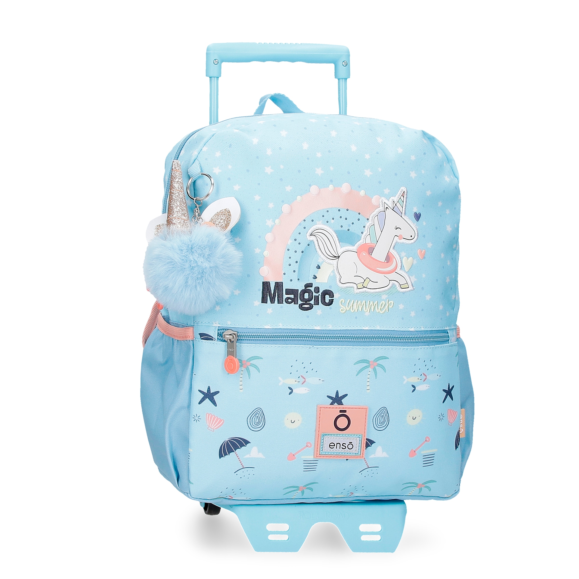 Mochila de paseo Enso Magic Summer de 32 cm con bolsillos frontales y carro.