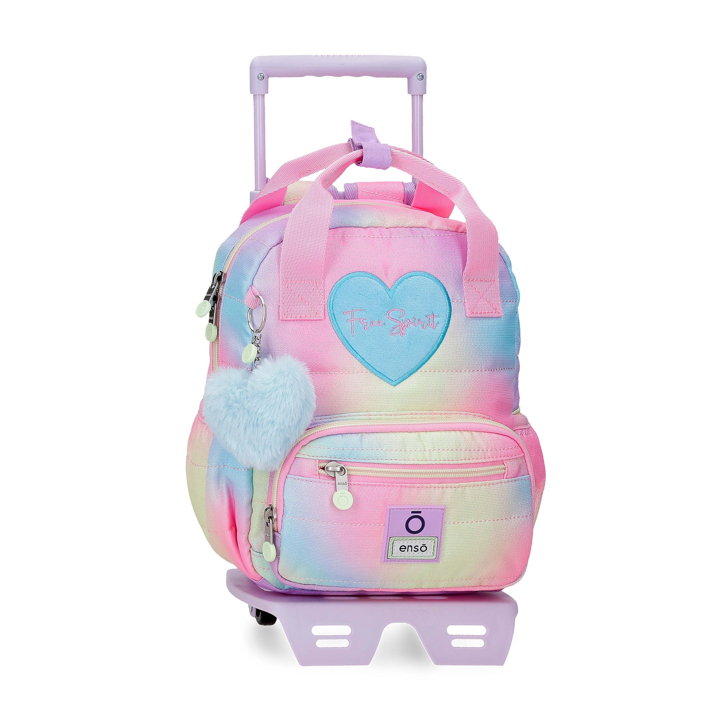 Mochila Enso Free spirit de 28 cm con carro y asa superior.
