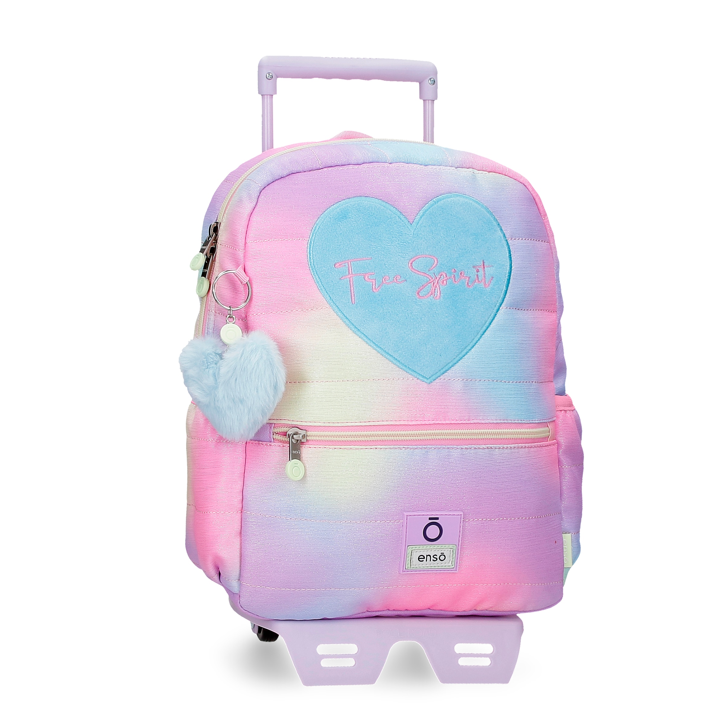Mochila de paseo Free spirit de 32 cm con bolsillos frontales y carro.