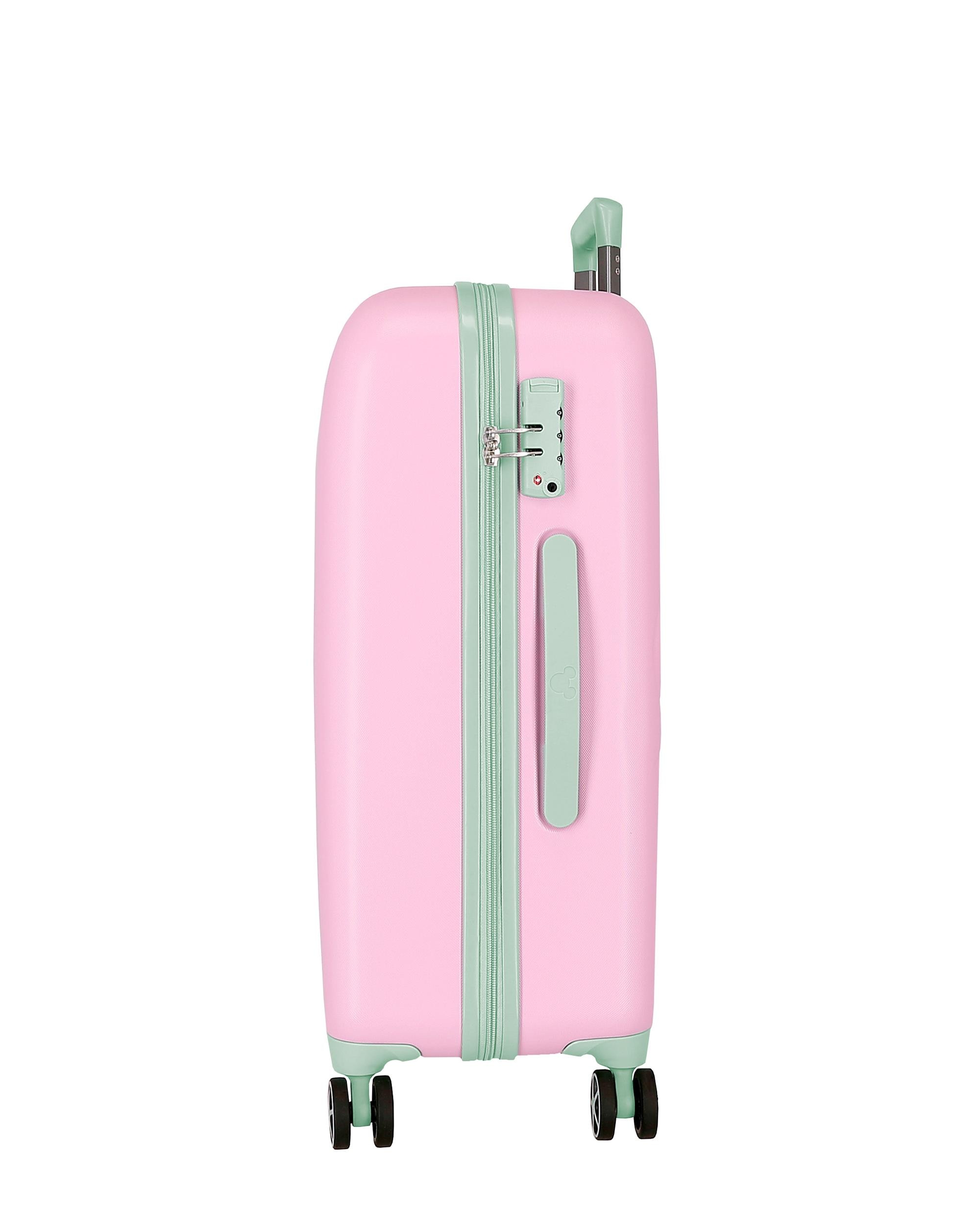 Imagen 2 de Maleta mediana disney mickey crazy trip con capacidad de 75l - Rosa Rosa