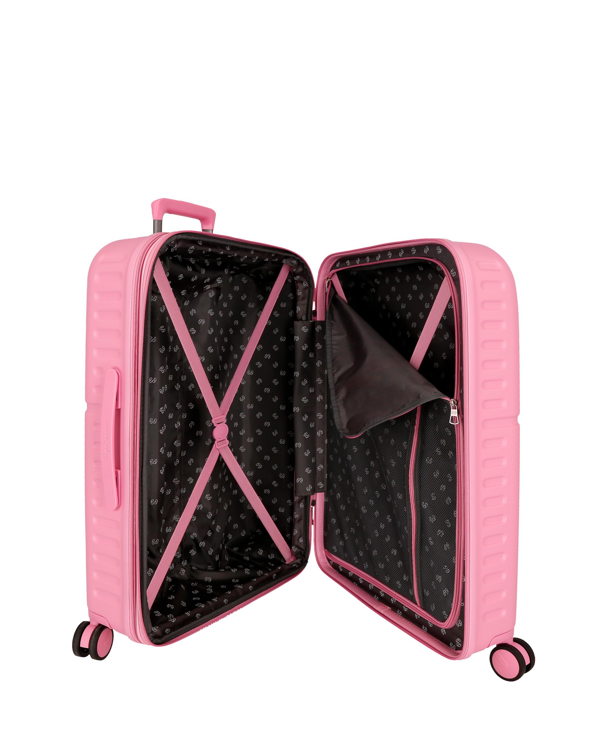Imagen 5 de Maleta mediana 70 cm expandible pjl highlight abs rígida hasta 79l - Pepe Jeans - Rosa Rosa