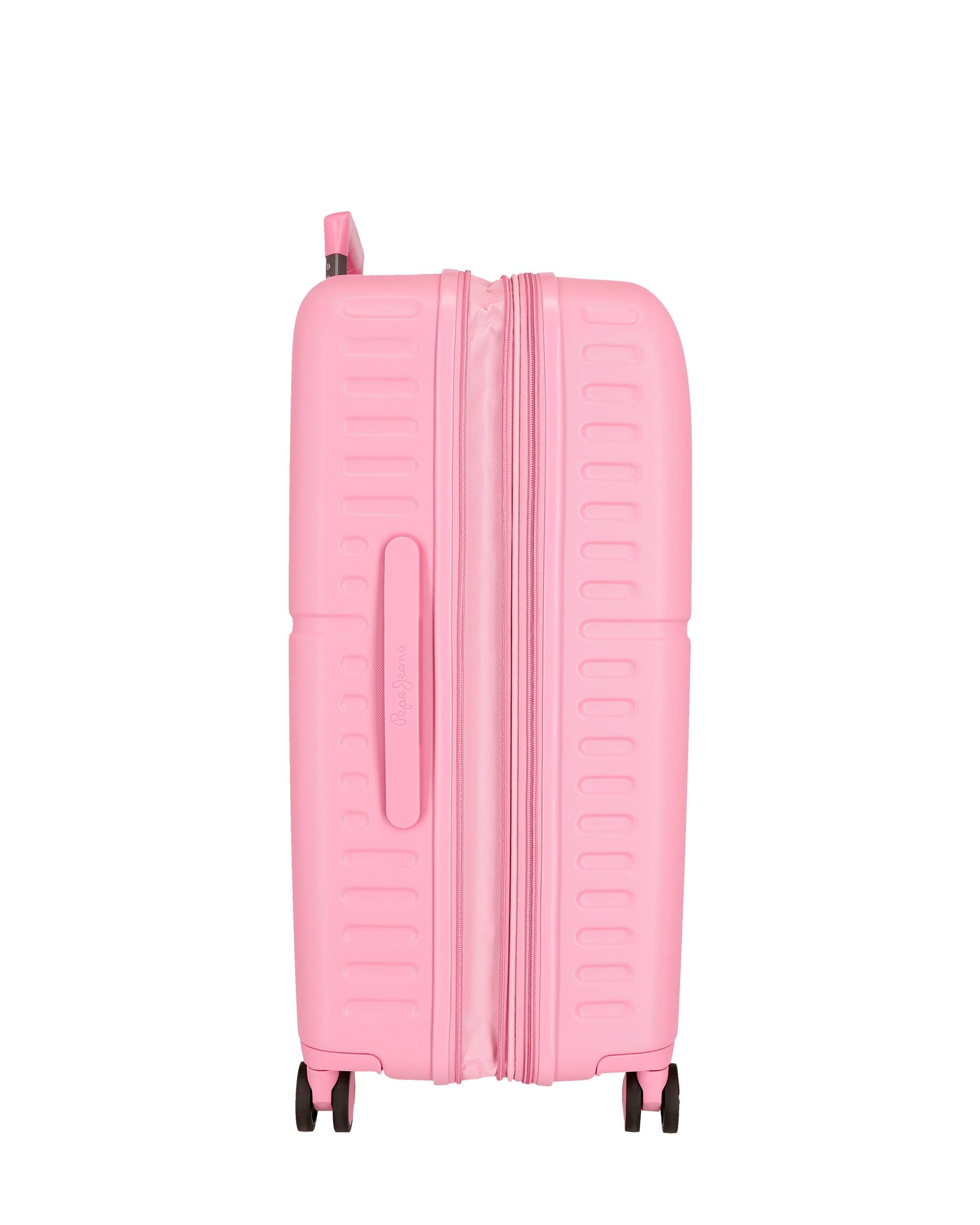 Imagen 6 de Maleta mediana 70 cm expandible pjl highlight abs rígida hasta 79l - Pepe Jeans - Rosa Rosa