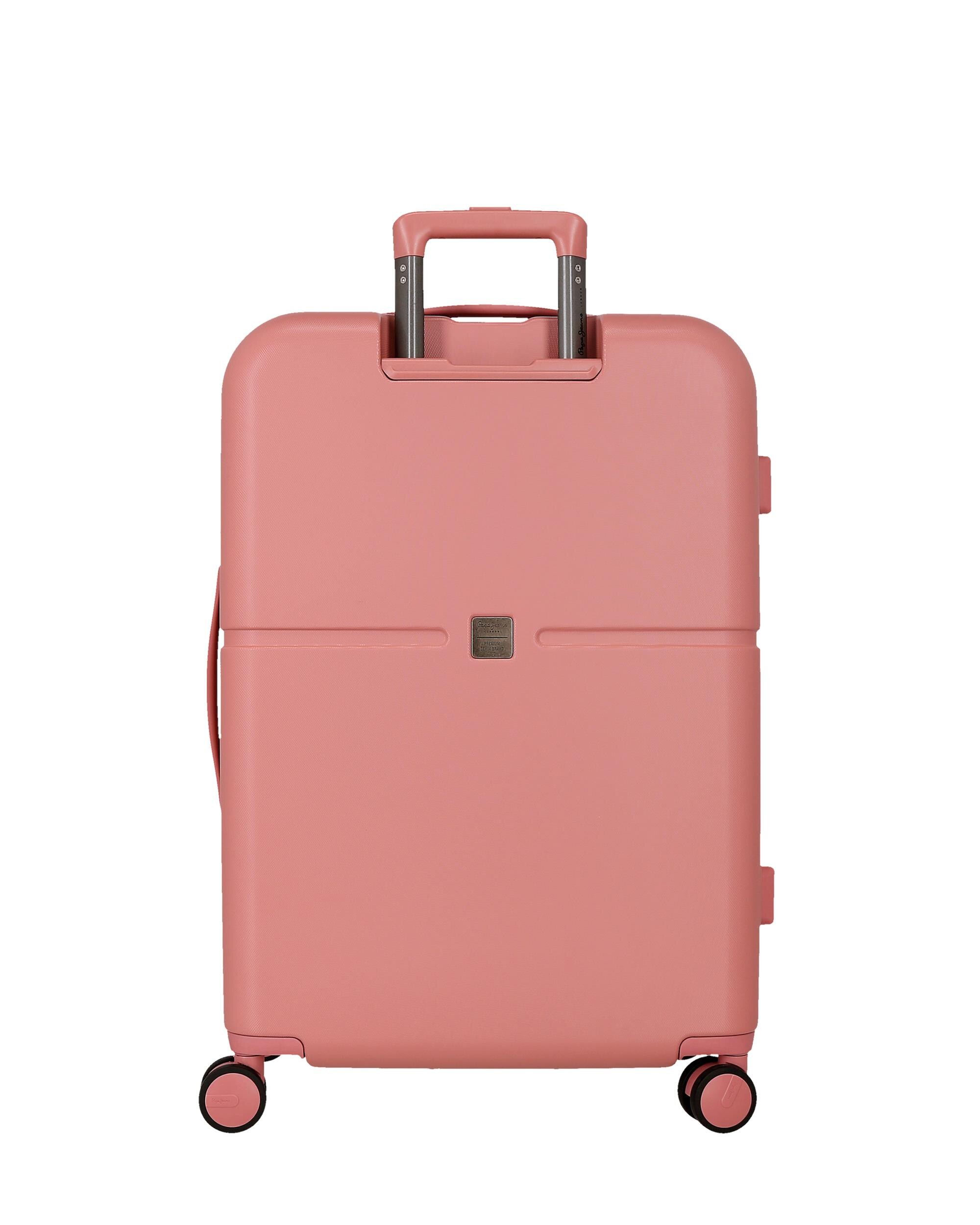 Imagen 3 de Juego de maletas (cabina y mediana) accent rígidass rígidas con capacidad de 116l - Pepe Jeans - Rosa Rosa