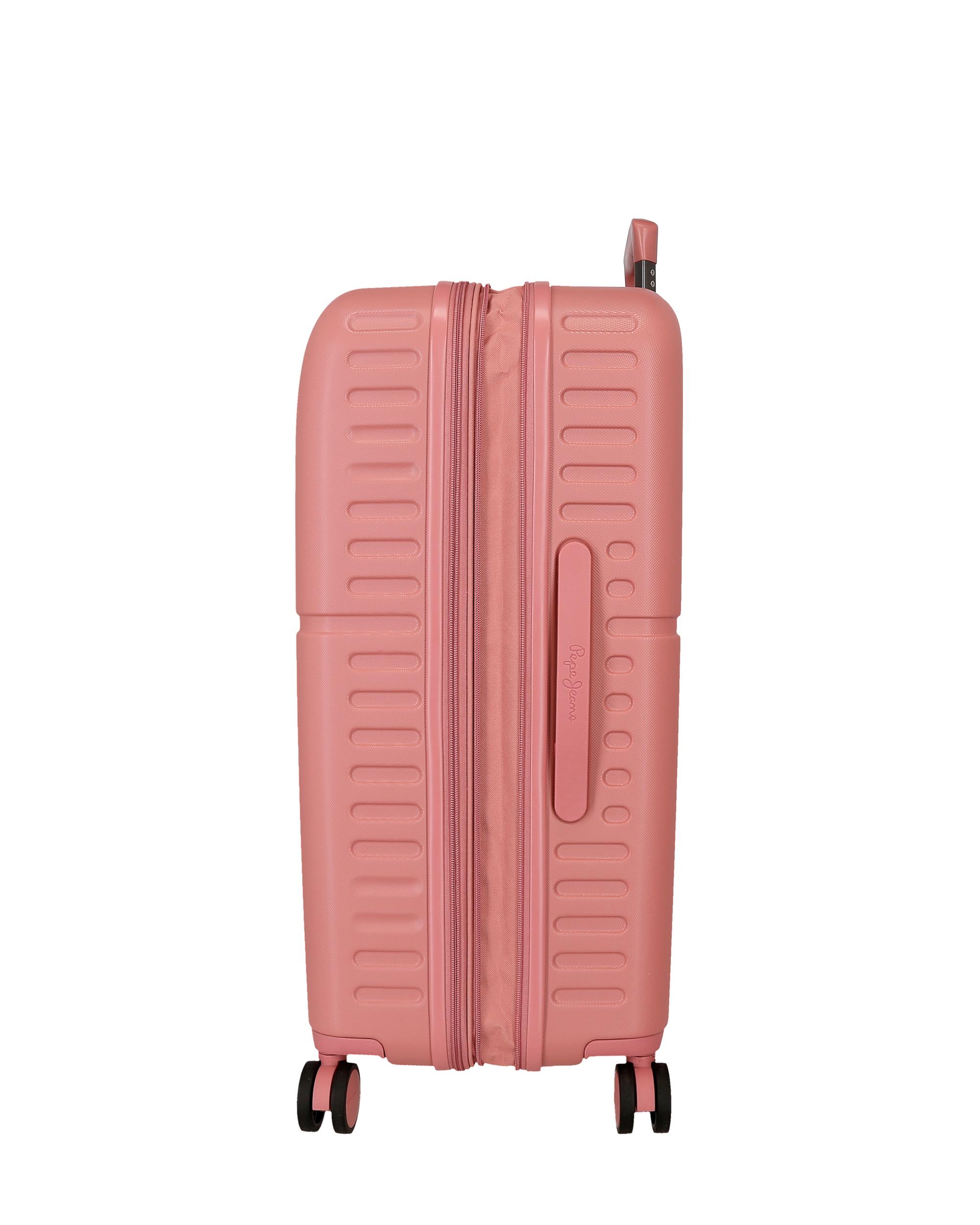 Imagen 6 de Juego de maletas (cabina y mediana) accent rígidass rígidas con capacidad de 116l - Pepe Jeans - Rosa Rosa