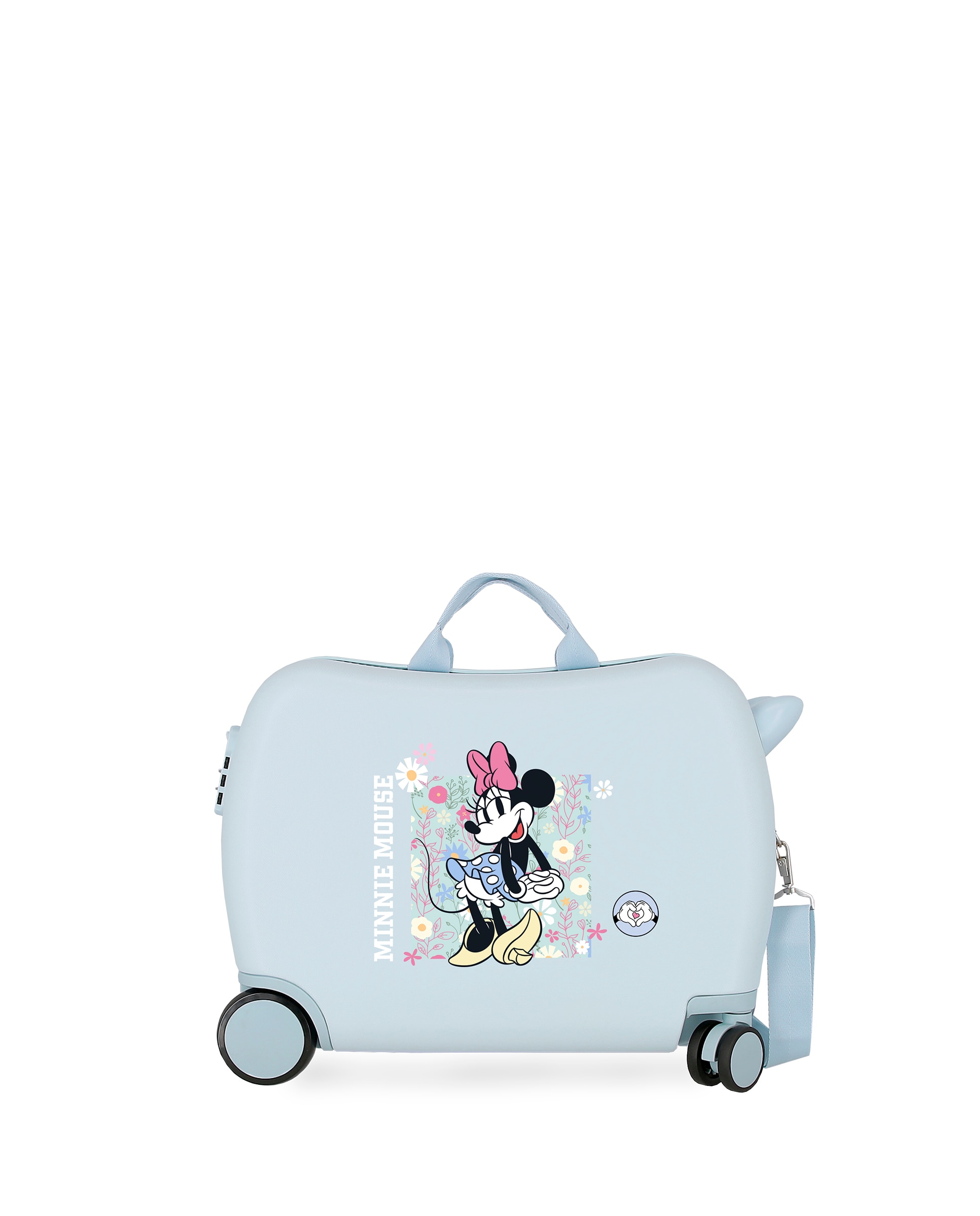 Imagen 0 de Maleta infantil Minnie Happy rígida con capacidad de 38L Azul claro