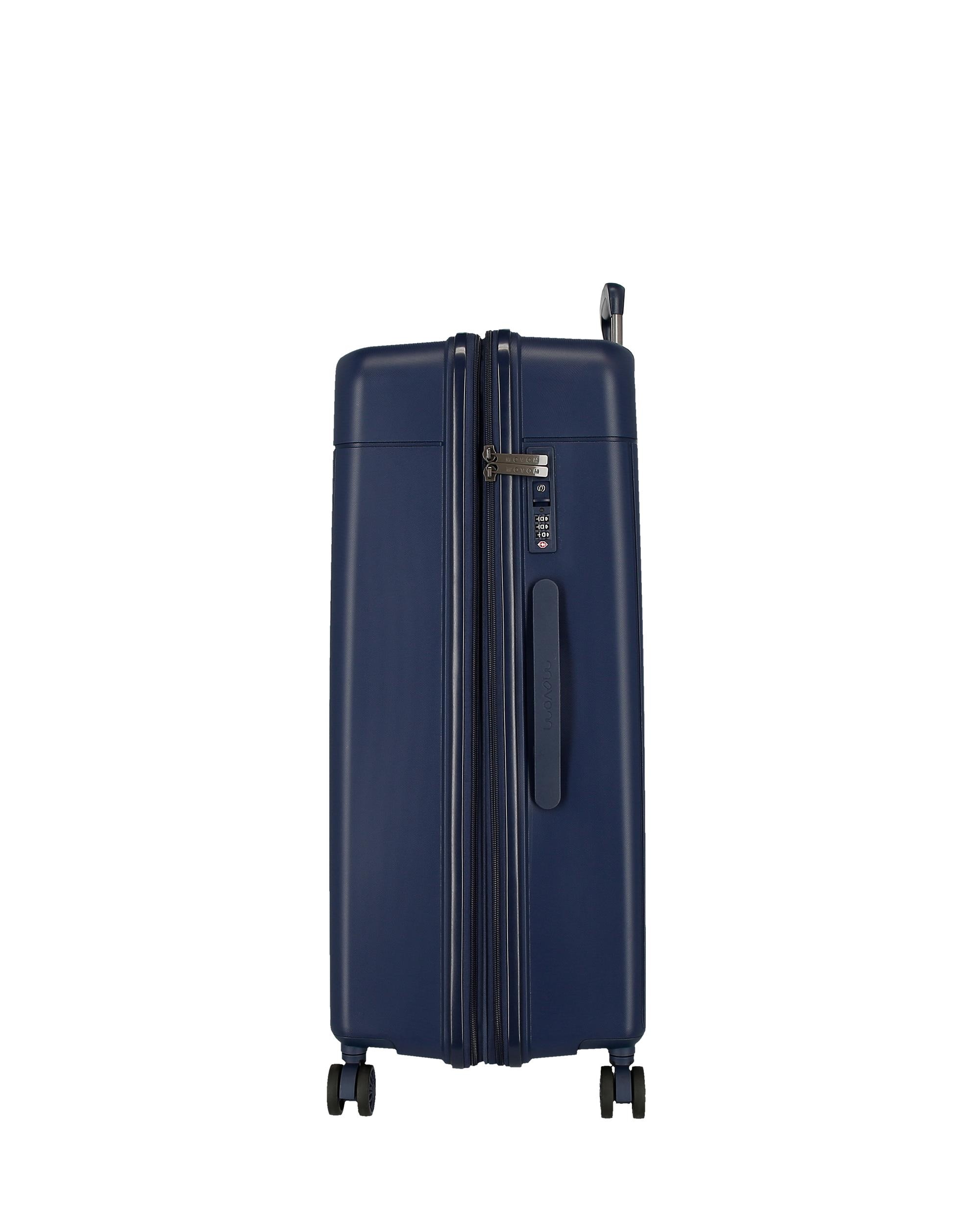Maleta mediana expandible Movom New Trendy con capacidad de 72L - Azul marino Azul marino-2
