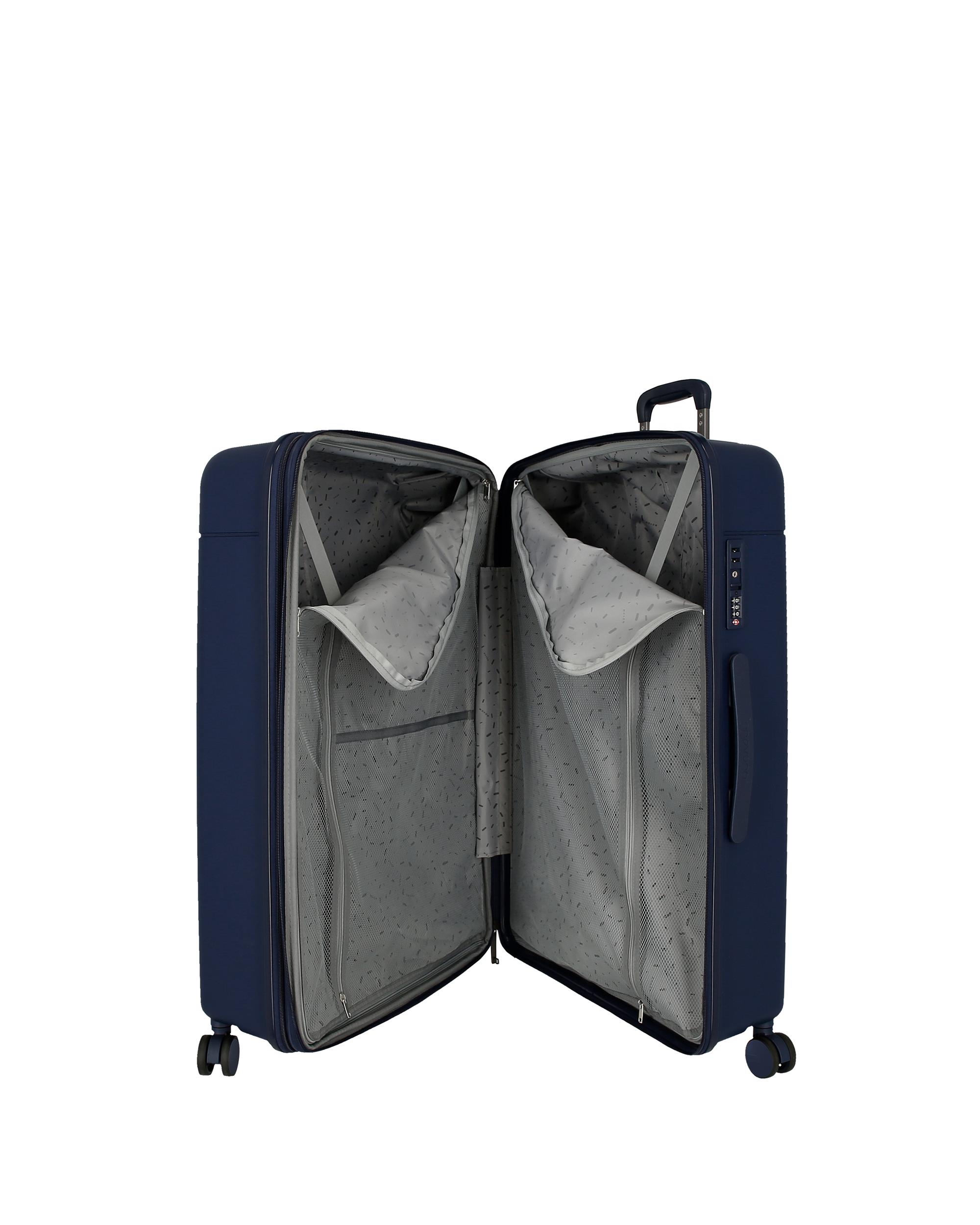 Maleta mediana expandible Movom New Trendy con capacidad de 72L - Azul marino Azul marino-5