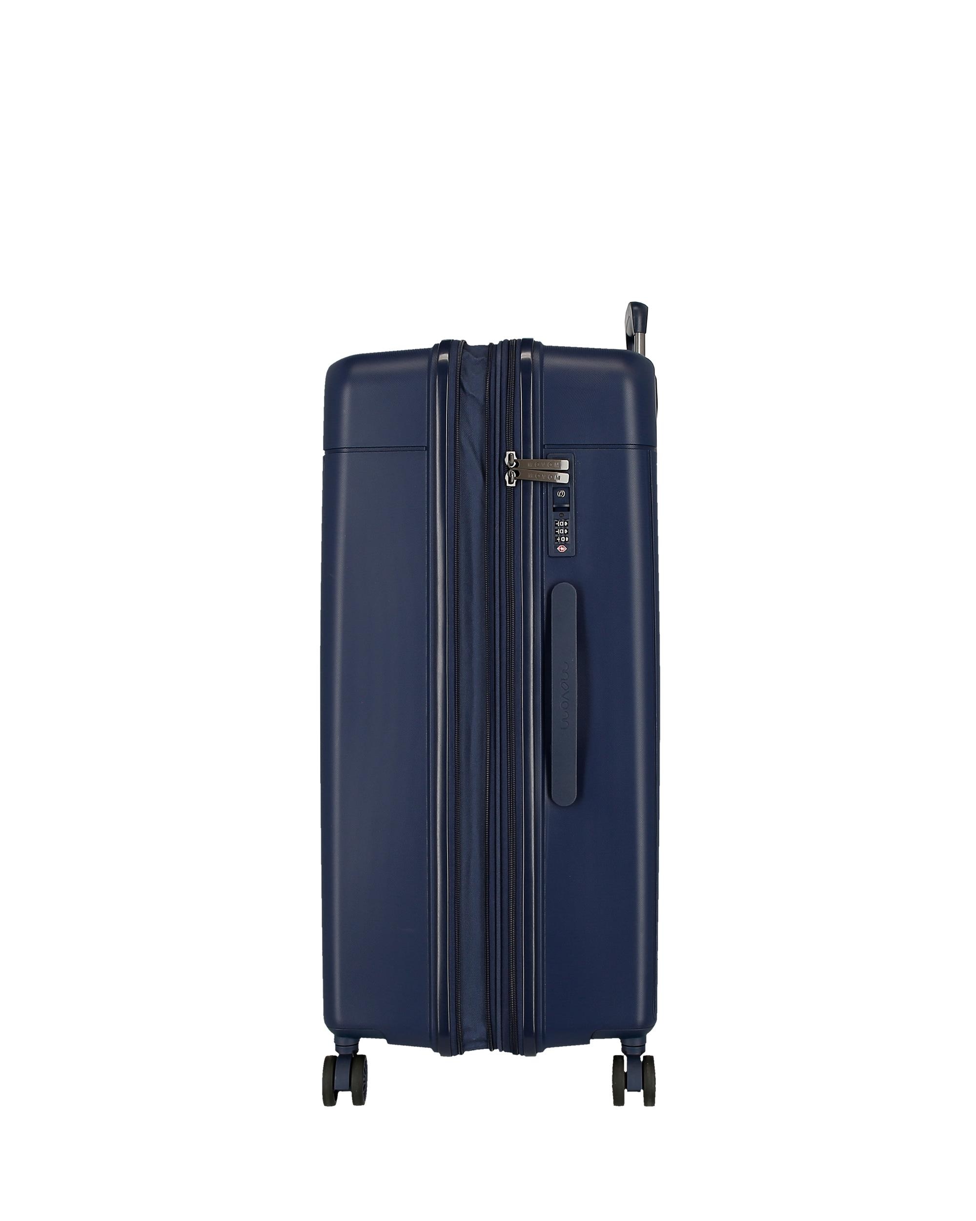 Maleta mediana expandible Movom New Trendy con capacidad de 72L - Azul marino Azul marino-6