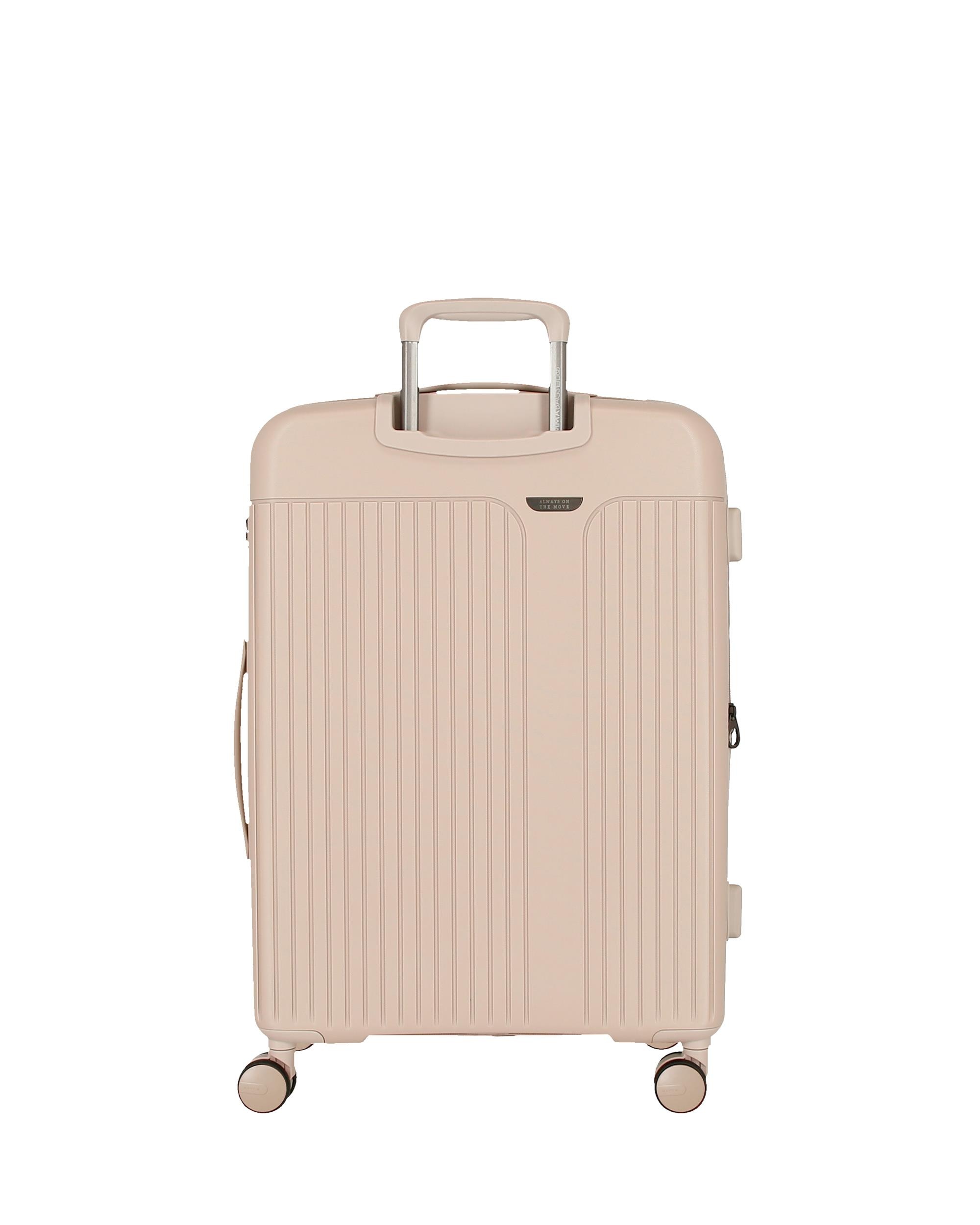 Maleta mediana expandible Movom New Trendy con capacidad de 72L - Beige Beige-3