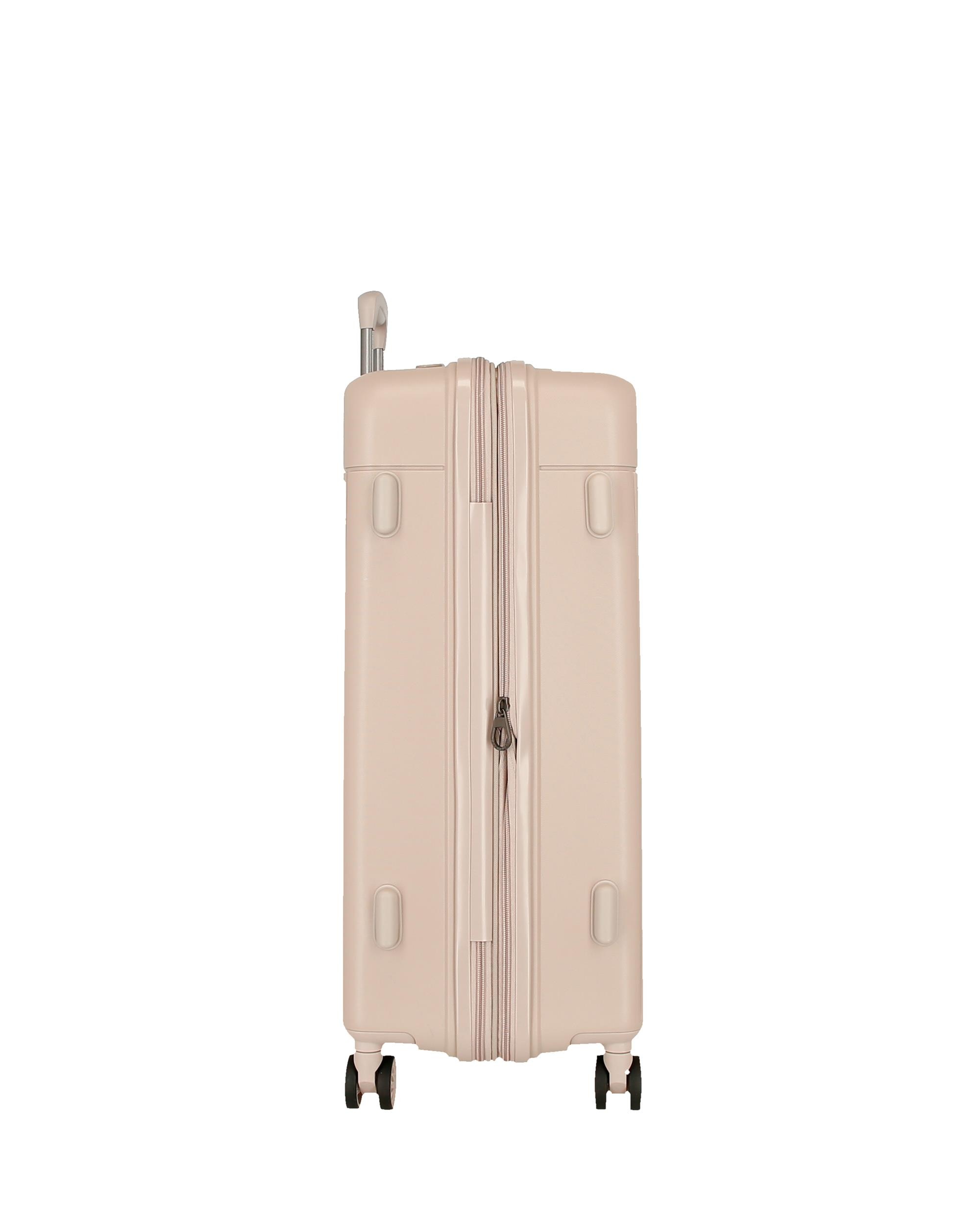 Maleta mediana expandible Movom New Trendy con capacidad de 72L - Beige Beige-4