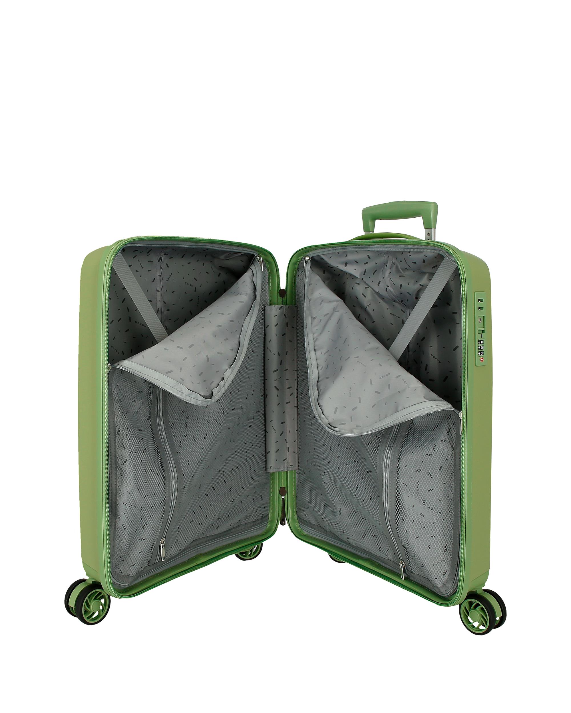 Maleta de cabina movom wood con capacidad de 38l en azulon - Verde Verde-5