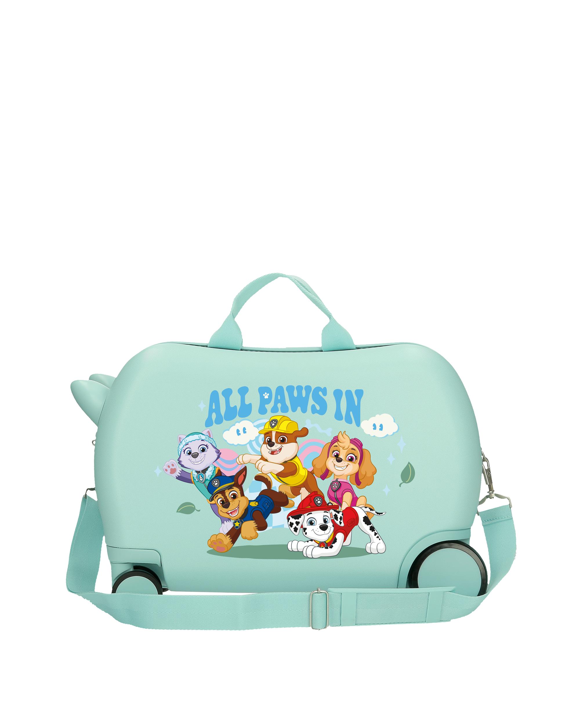 Maleta infantil 2 ruedas multidireccionales Paw Patrol All Paws in con capacidad de 28L - Personajes - Turquesa Turquesa-3