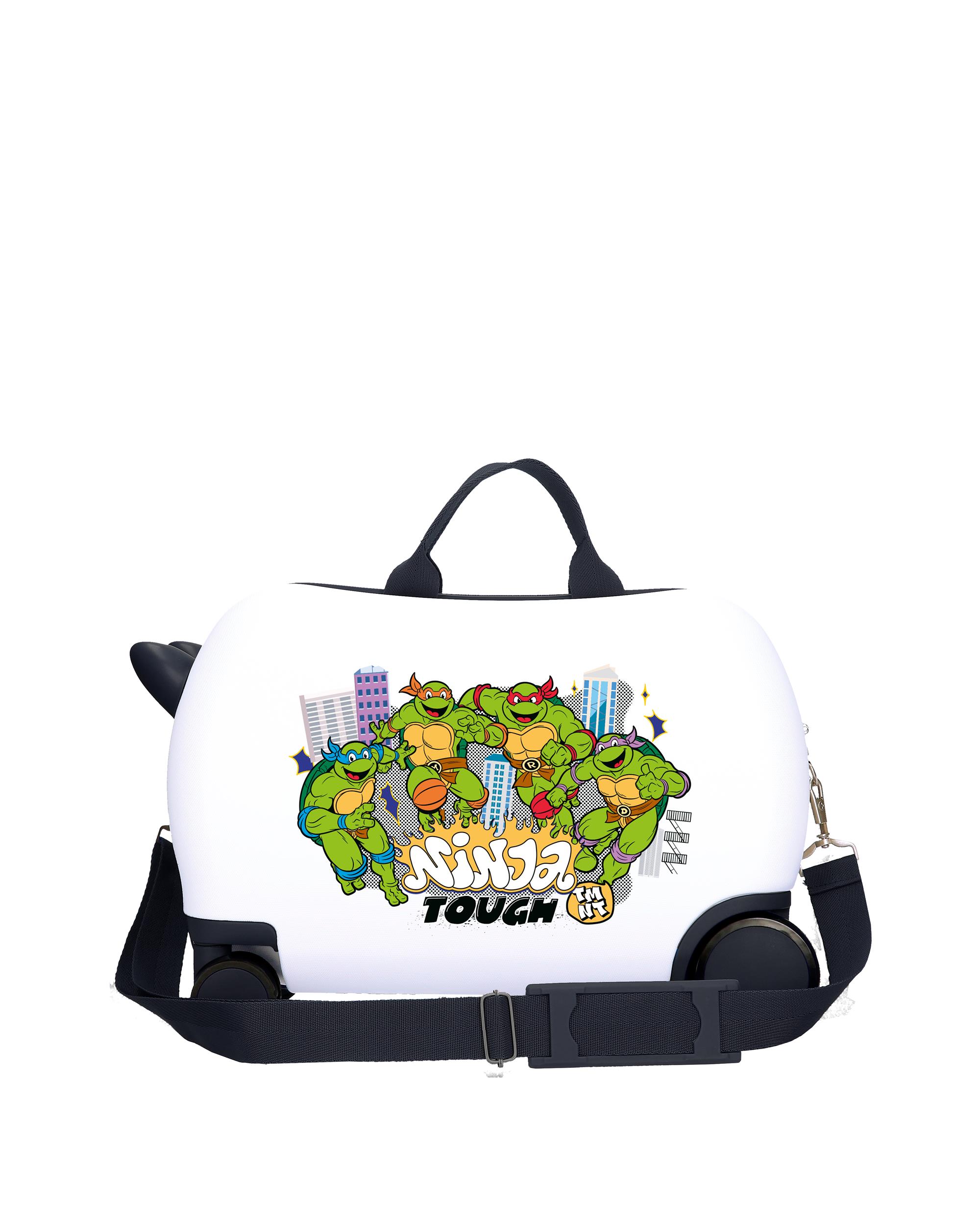 Maleta infantil 2 ruedas multidireccionales Ninja Attack con capacidad de 28L - Personajes - Blanco Blanco-3