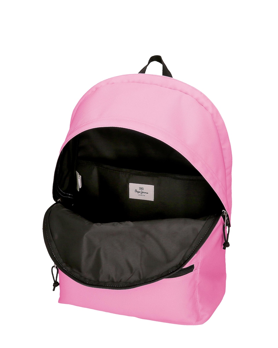 Mochila portaordenador Pepe Jeans Aris Colorfull dos compartimentos adaptable a carro Rosa-6