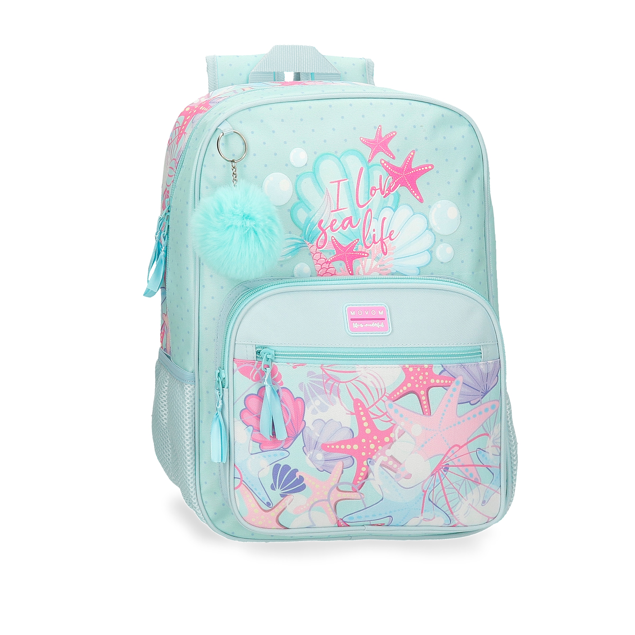 Movom Federmäppchen 'I Love Sea Life' Für Kinder – Mit 3 Fächern, Seitlichem Griff & Perfekt Für Den Schulrucksack