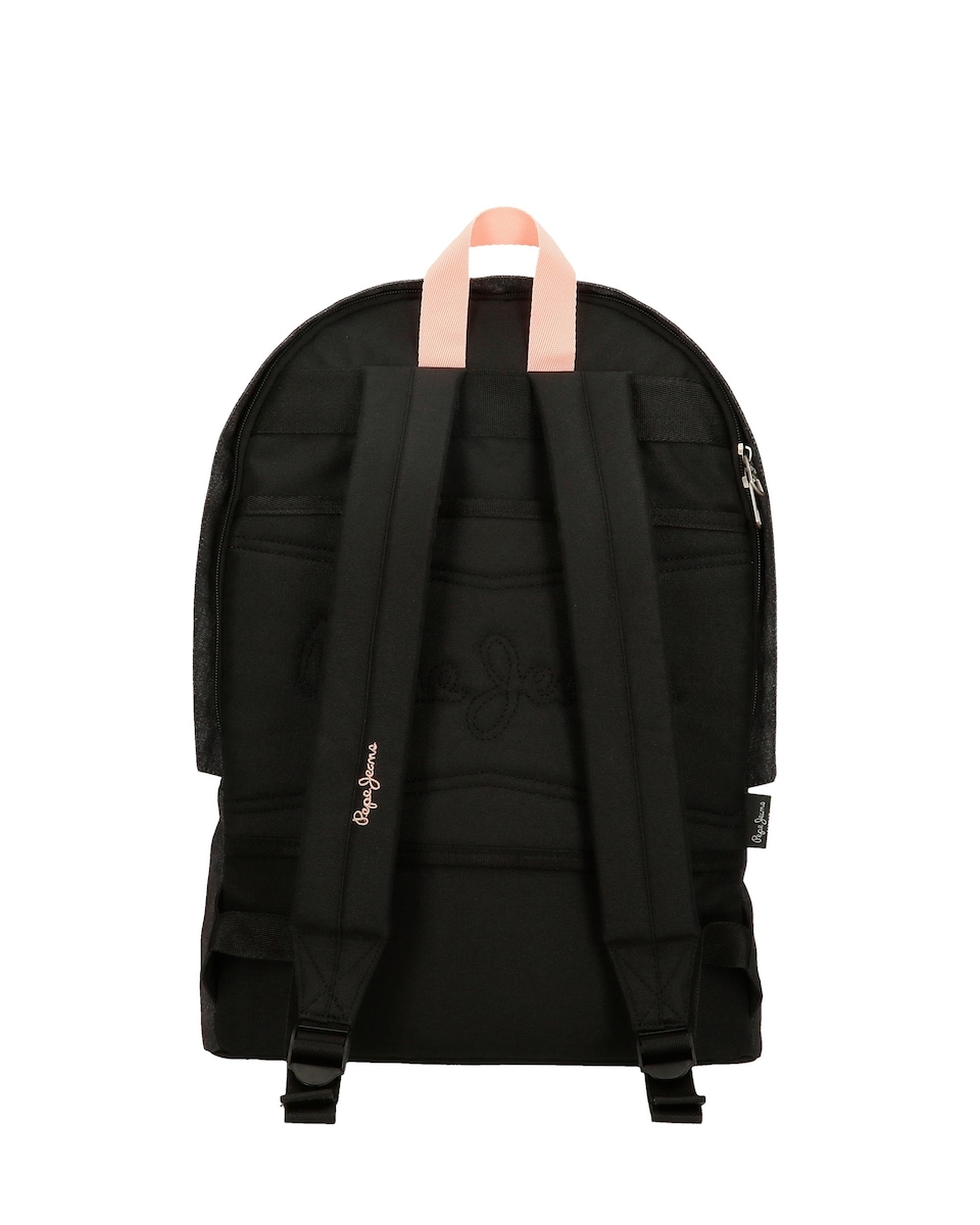 Mochila portaordenador Pepe Jeans Cintia 44cm dos compartimentos Negro-3
