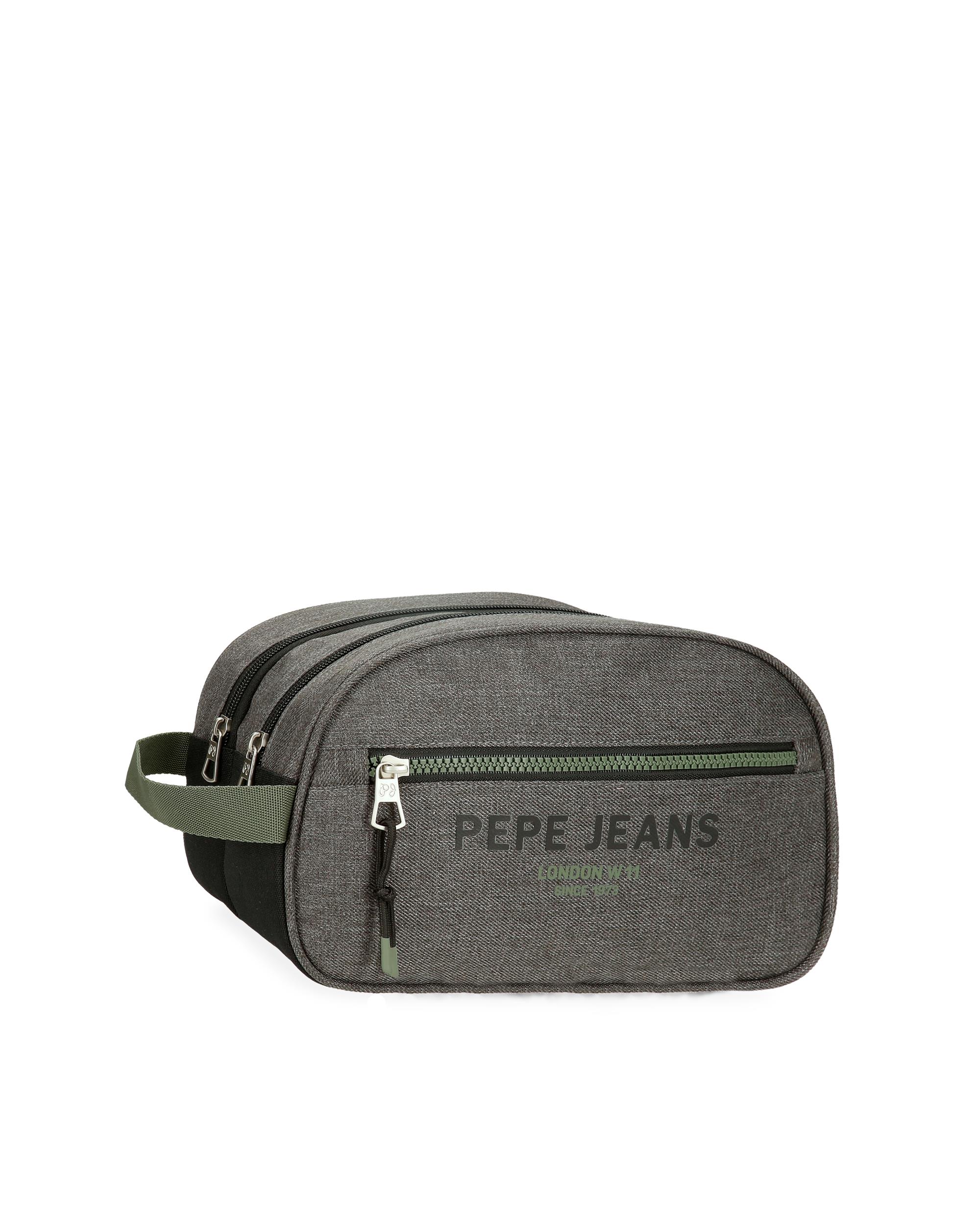 Imagen 0 de Neceser pepe jeans edmon dos compartimentos con asa lateral Gris