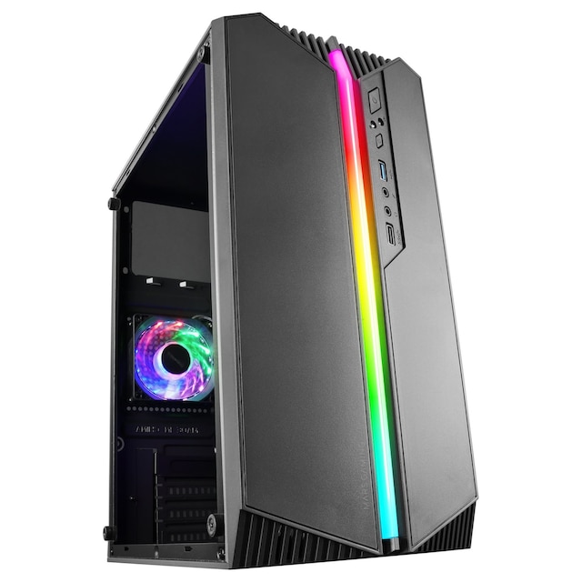 Caja PC Compacta Gaming Micro-ATX Mars Gaming MC-S1 Iluminación ARGB Negro