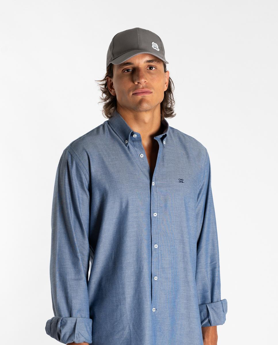 Imagen 2 de Gorra de hombre con logo bordado - Makarthy - Gris oscuro Gris oscuro