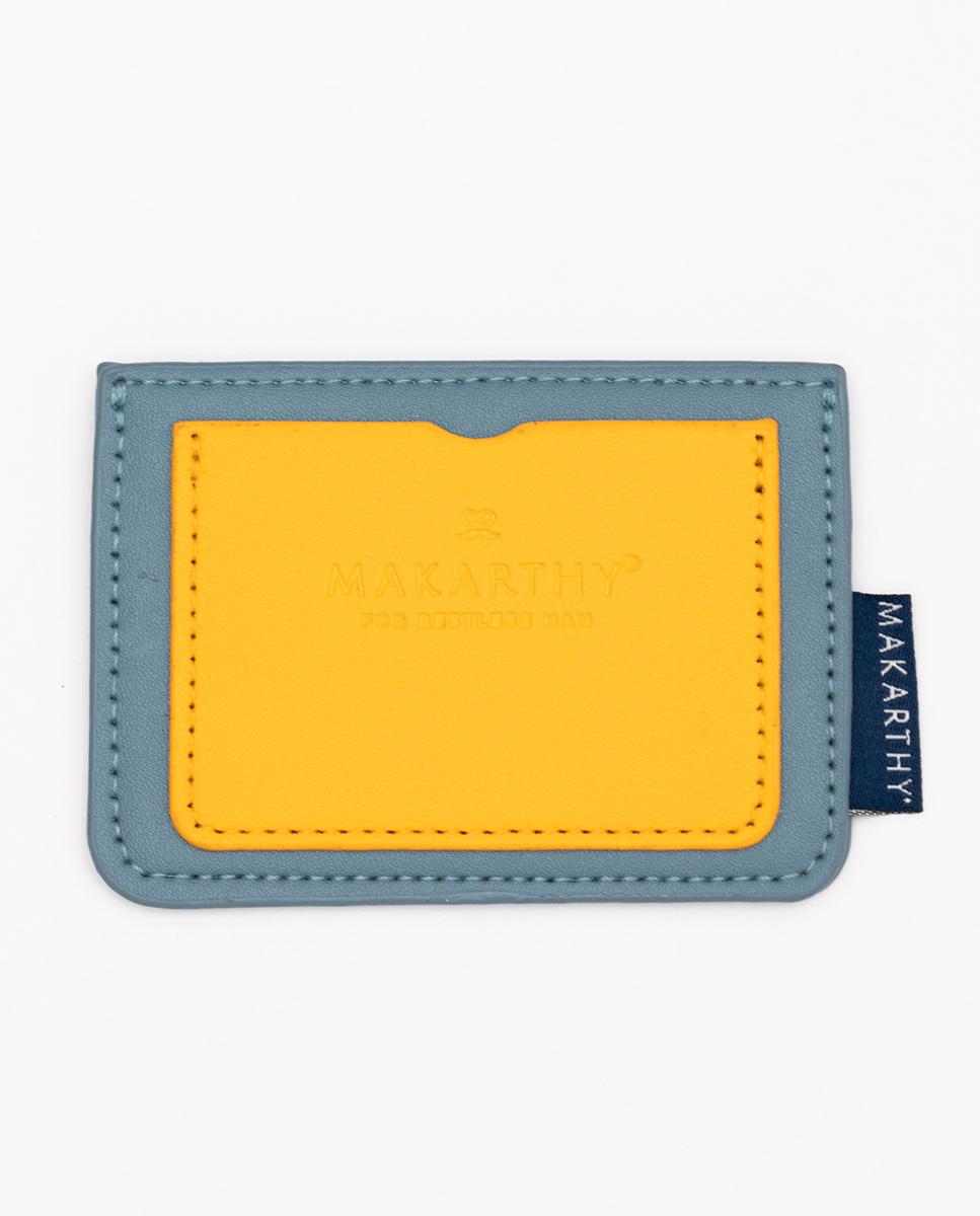 Imagen 1 de Tarjetero de hombre dos compartimentos Azul / Amarillo