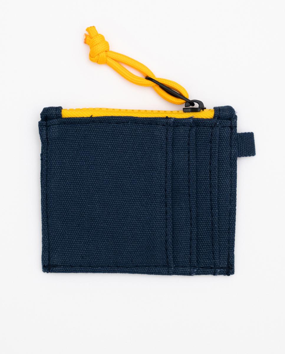Imagen 3 de Tarjetero de hombre con cremallera - Makarthy - Azul marino / Amarillo Azul marino / Amarillo