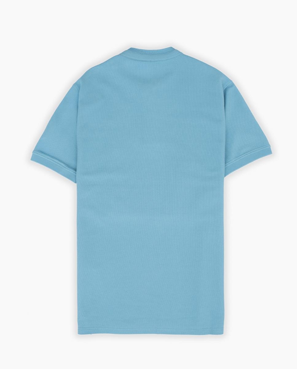 Polo de manga corta de hombre de algodón - Makarthy - Azul claro Azul claro-7