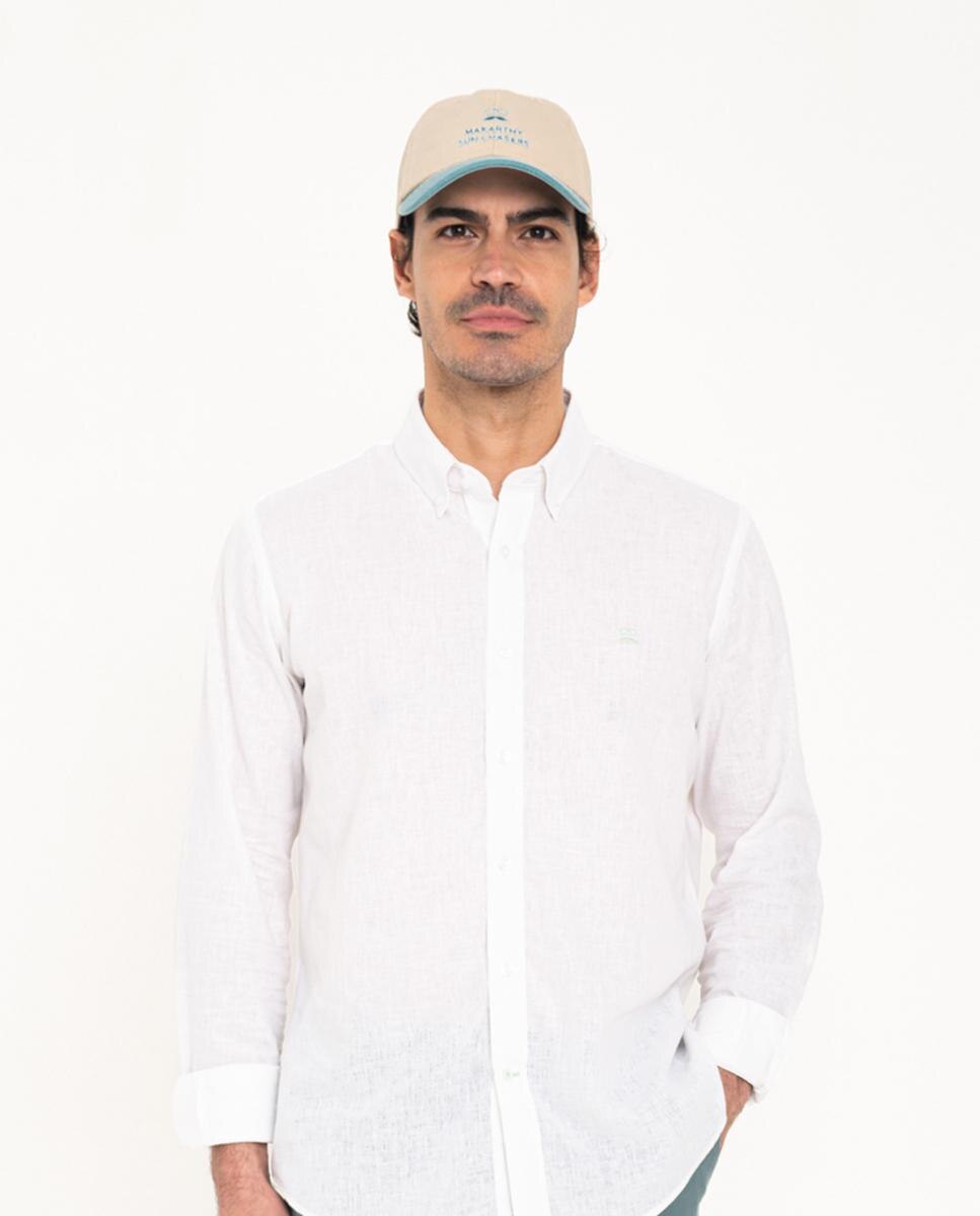 Imagen 3 de Gorra de hombre con logo bordado - Makarthy - Rosa pastel Rosa pastel
