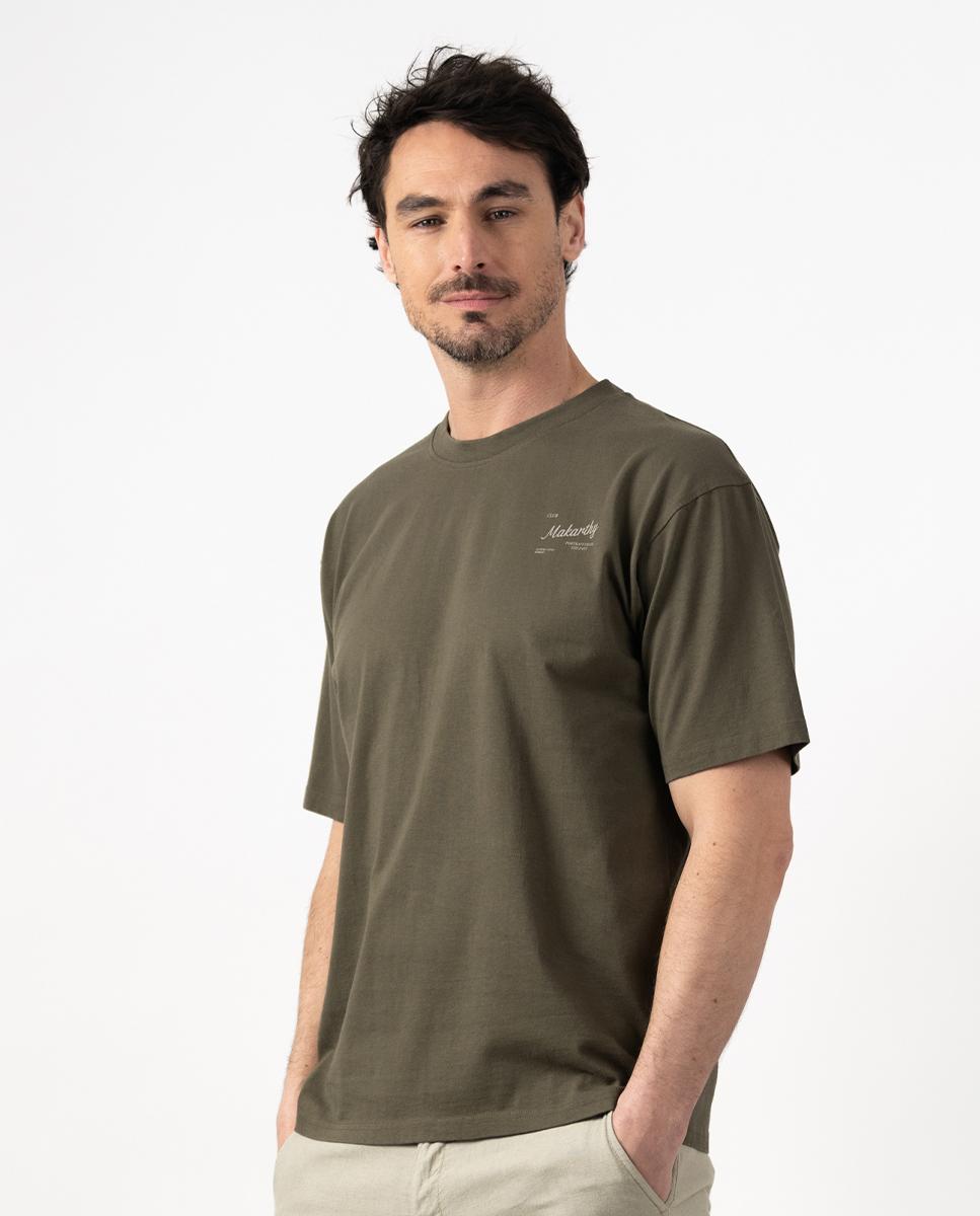 Makarthy - Camiseta de manga corta de hombre con cuello redondo.
