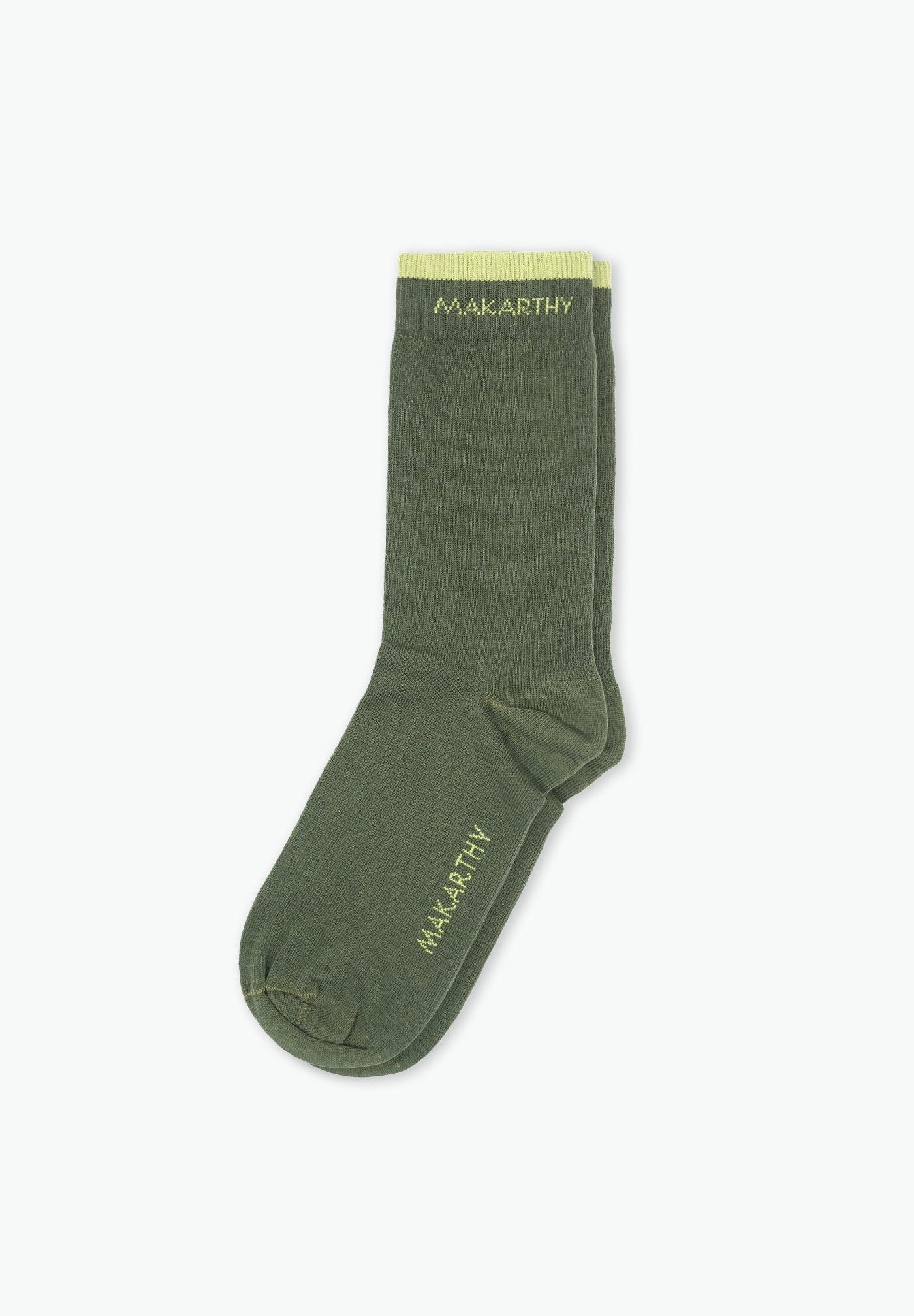 Imagen 0 de Calcetines cortos de hombre con logo Verde oscuro