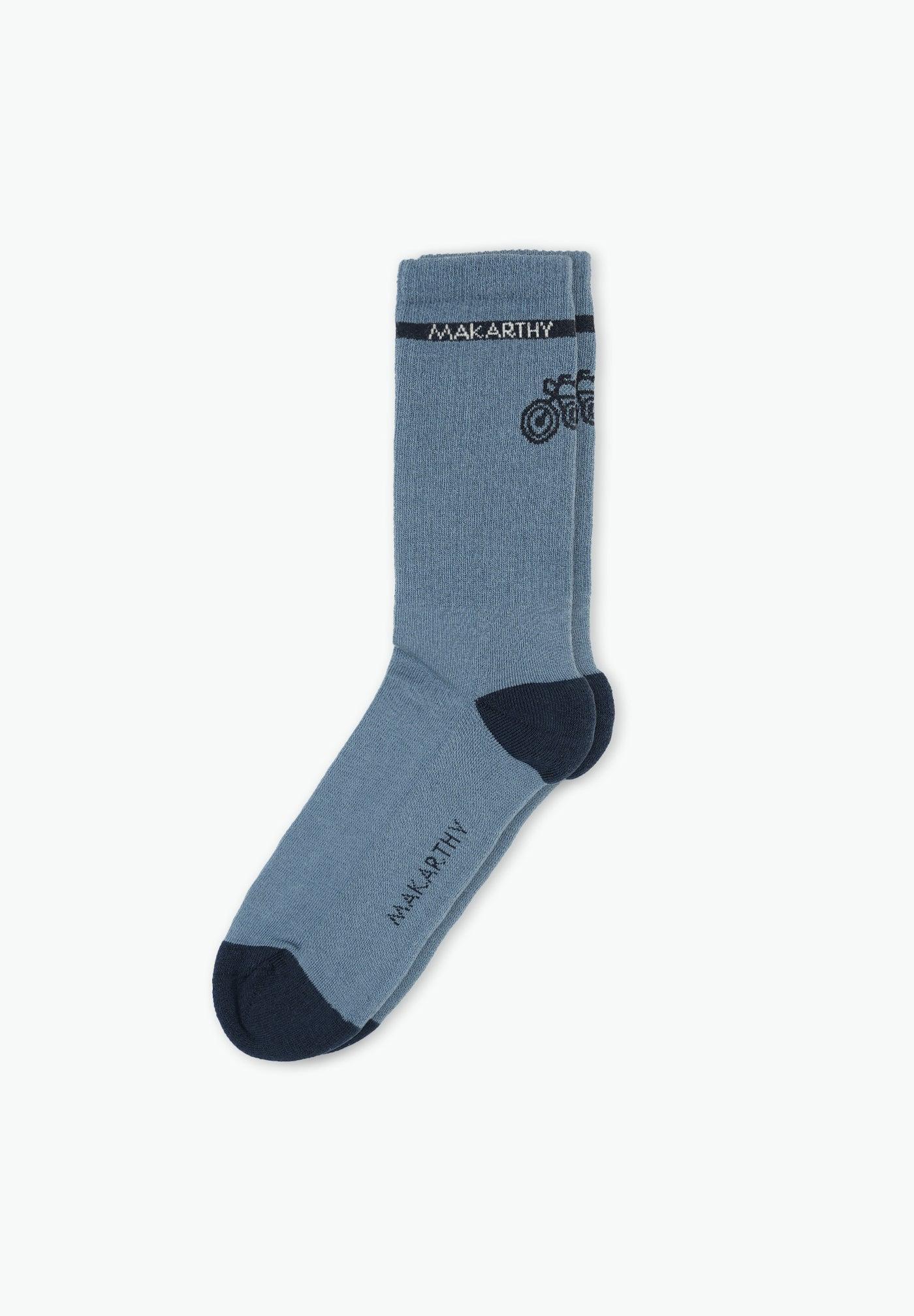 Imagen 0 de Calcetines cortos de hombre con logo Azul