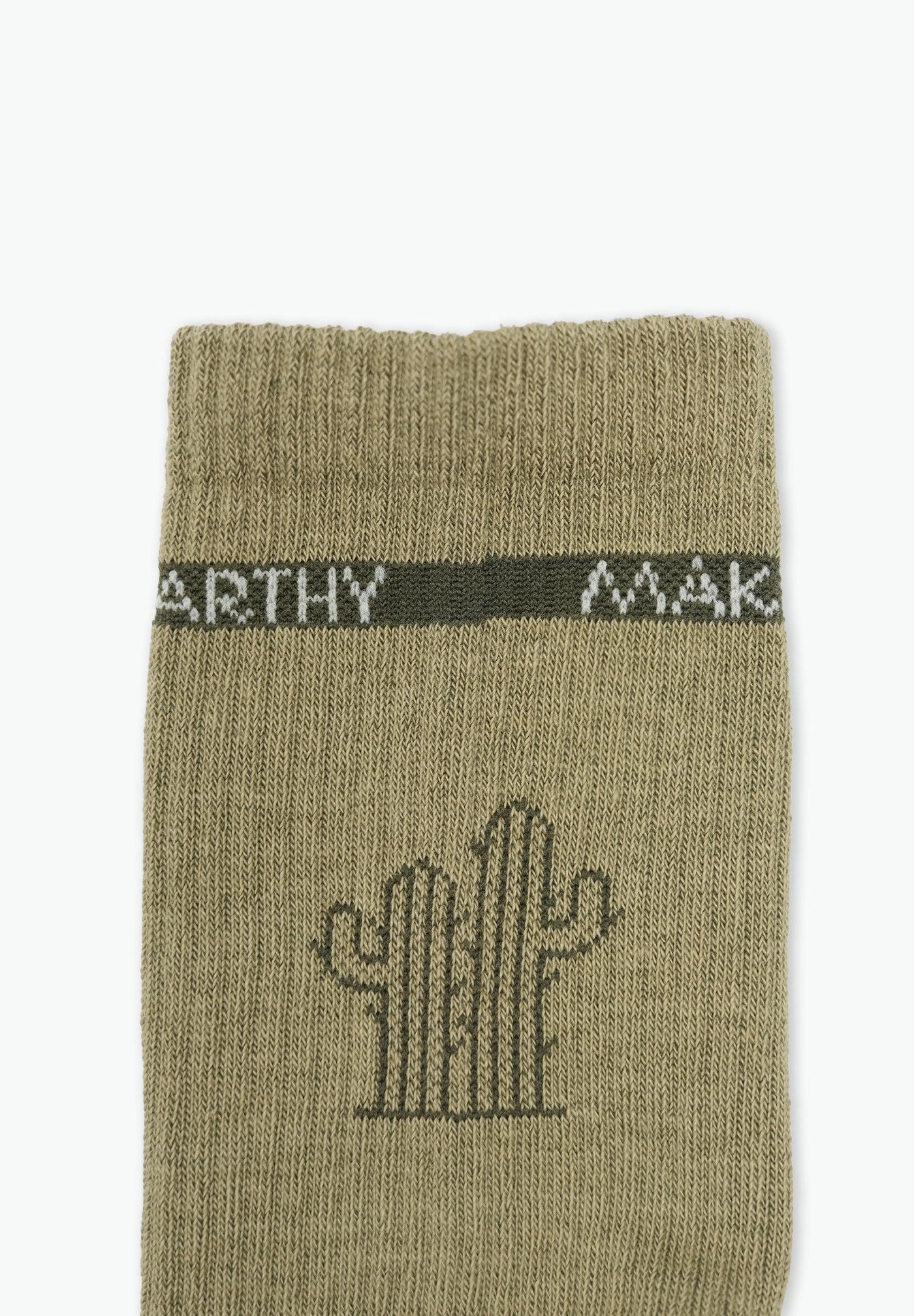 Calcetines cortos de hombre con logo - Makarthy - Verde Oliva Verde Oliva-2