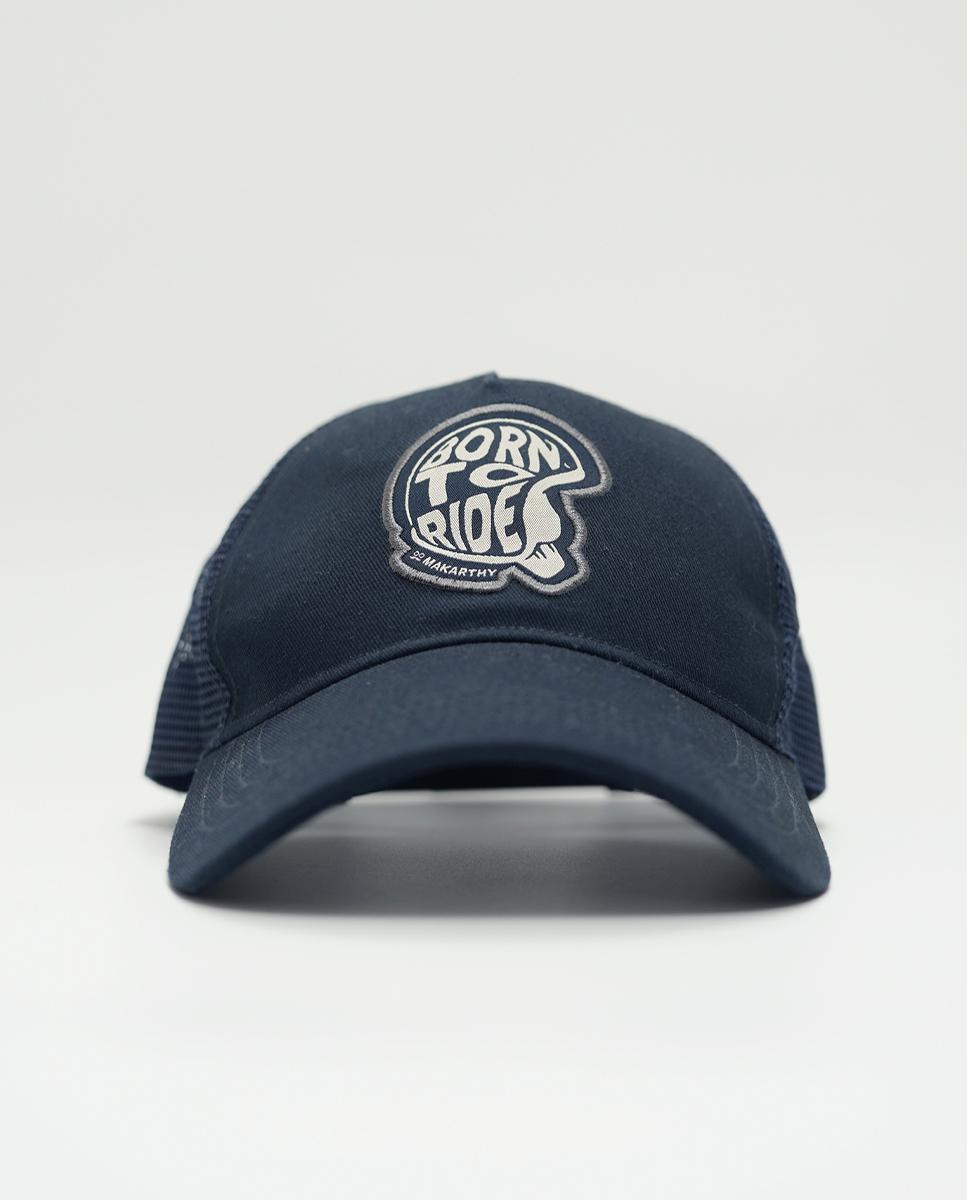 Imagen 1 de Gorra de hombre con logo y rejilla Azul marino