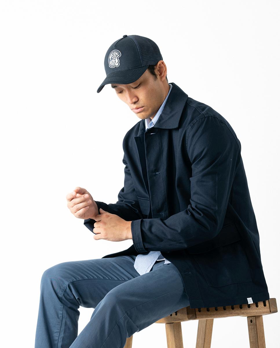 Imagen 2 de Gorra de hombre con logo y rejilla - Makarthy - Azul marino Azul marino