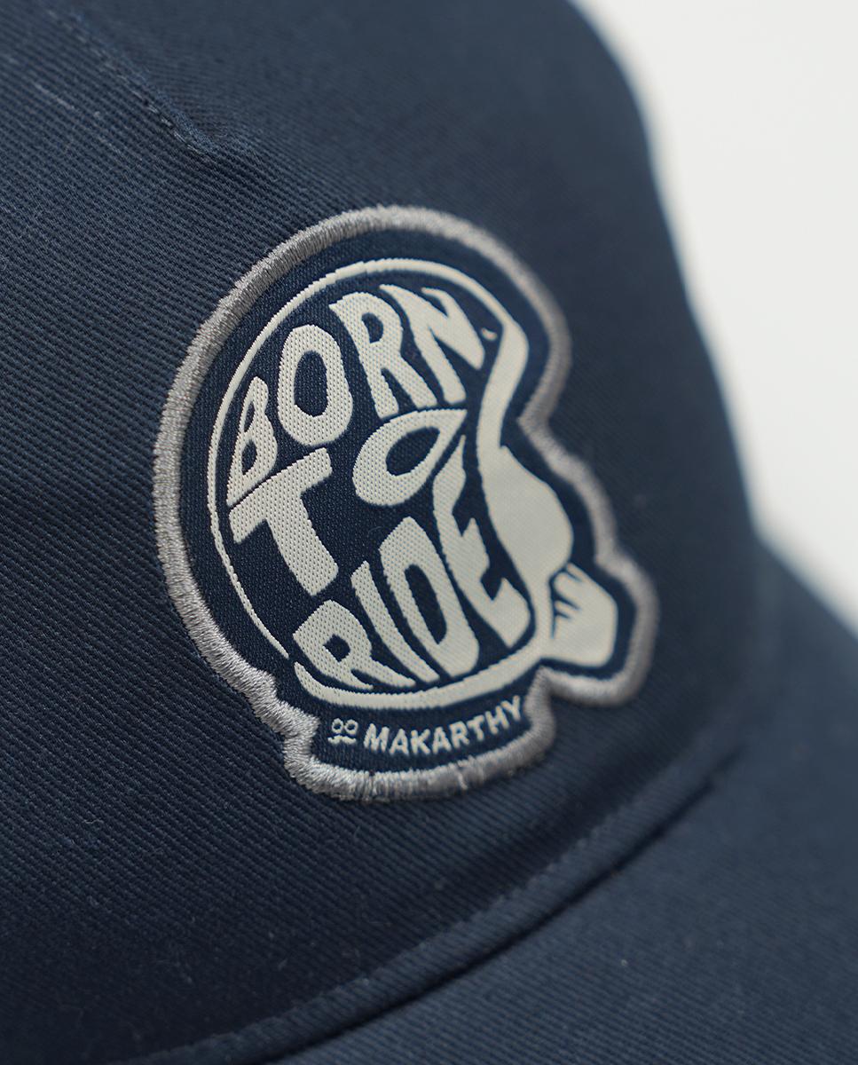 Imagen 3 de Gorra de hombre con logo y rejilla - Makarthy - Azul marino Azul marino