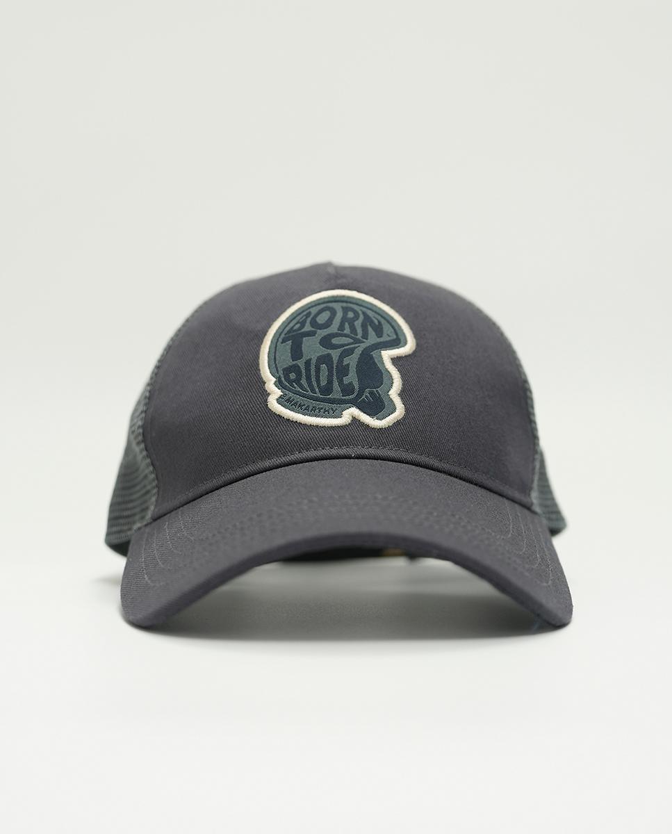 Imagen 1 de Gorra de hombre con logo y rejilla - Makarthy - Gris oscuro Gris oscuro