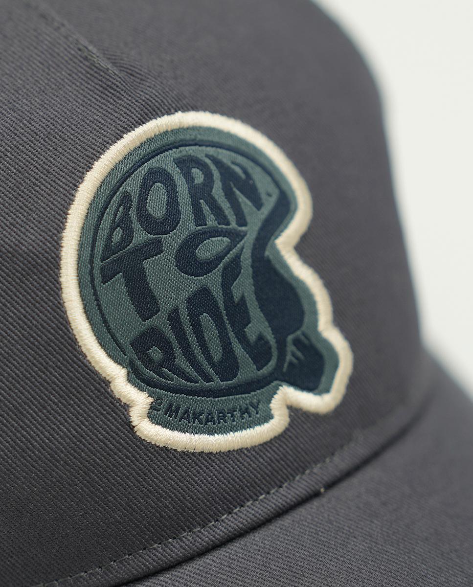Imagen 3 de Gorra de hombre con logo y rejilla - Makarthy - Gris oscuro Gris oscuro